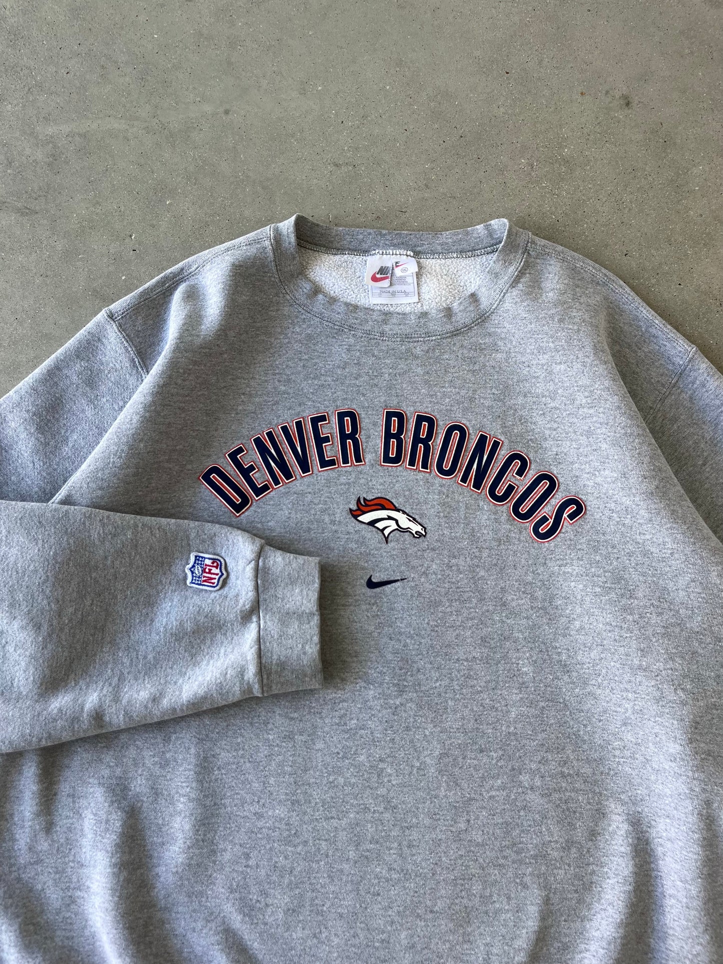 Vintage 90s Nike Denver Broncos Crewneck - XXL