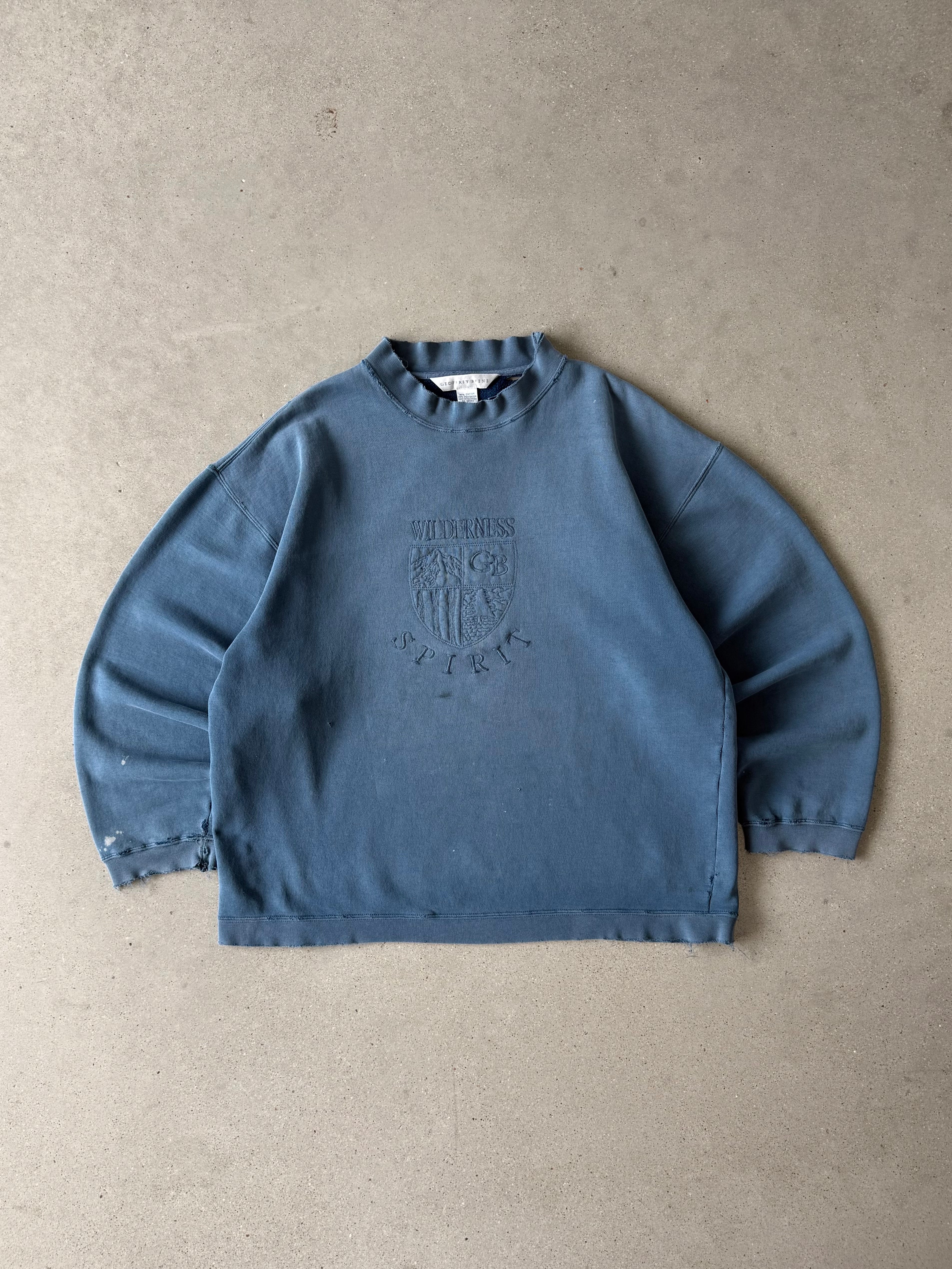 Vintage 1990s Distressed Wilderness Spirit Sweatshirt - L