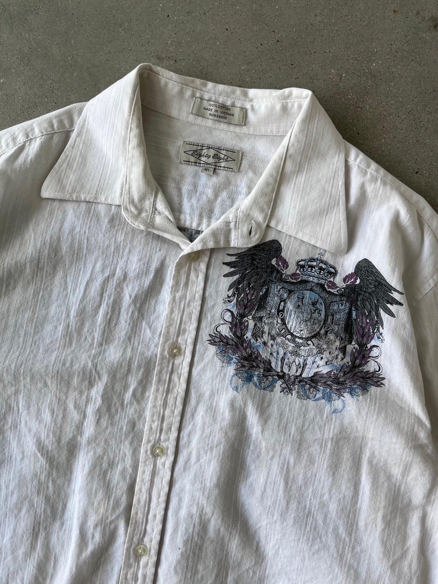 Vintage Y2K Eighty Eight Button-up Shirt - XL