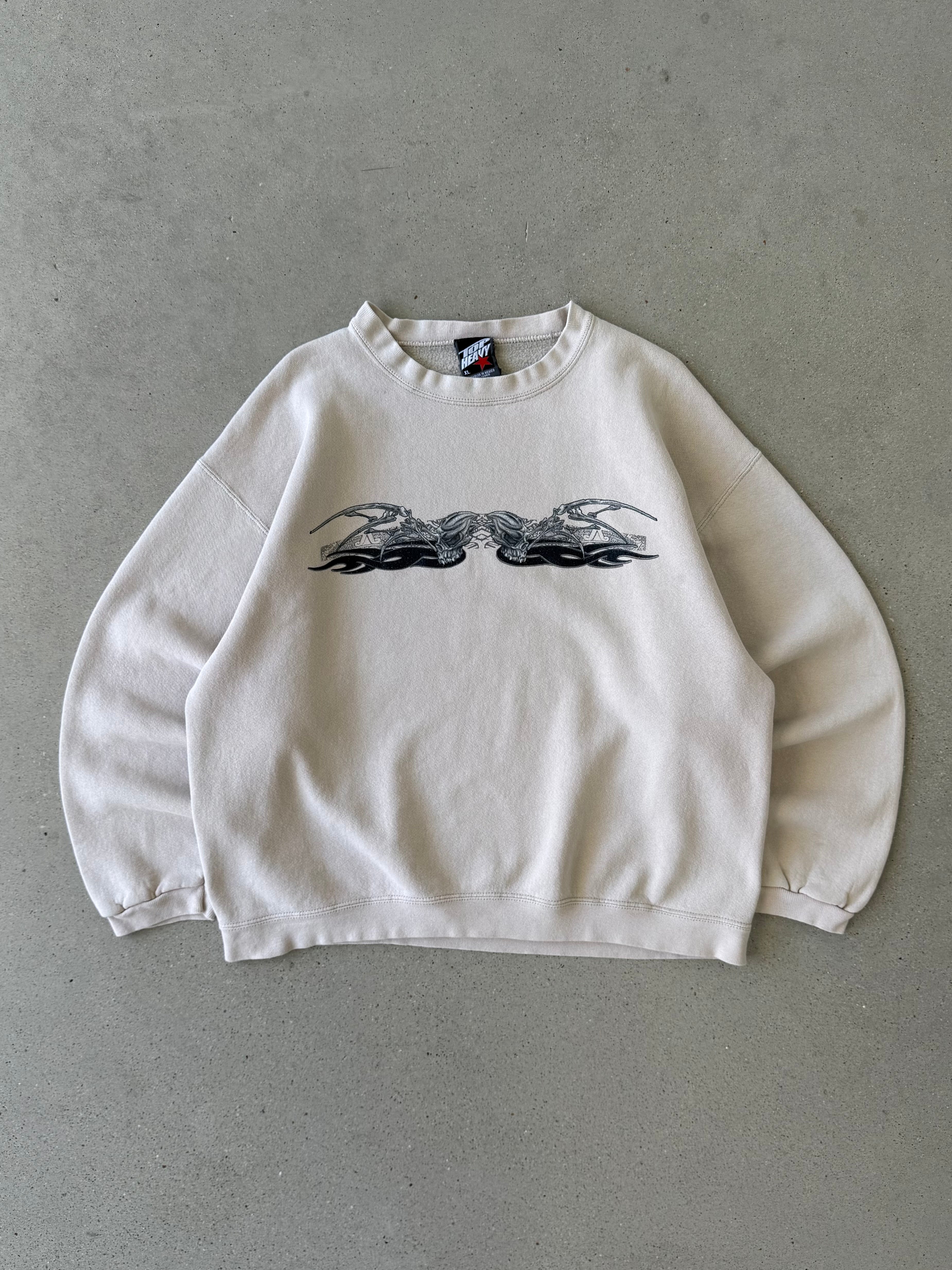 Vintage Top Heavy Cream Crewneck - XL