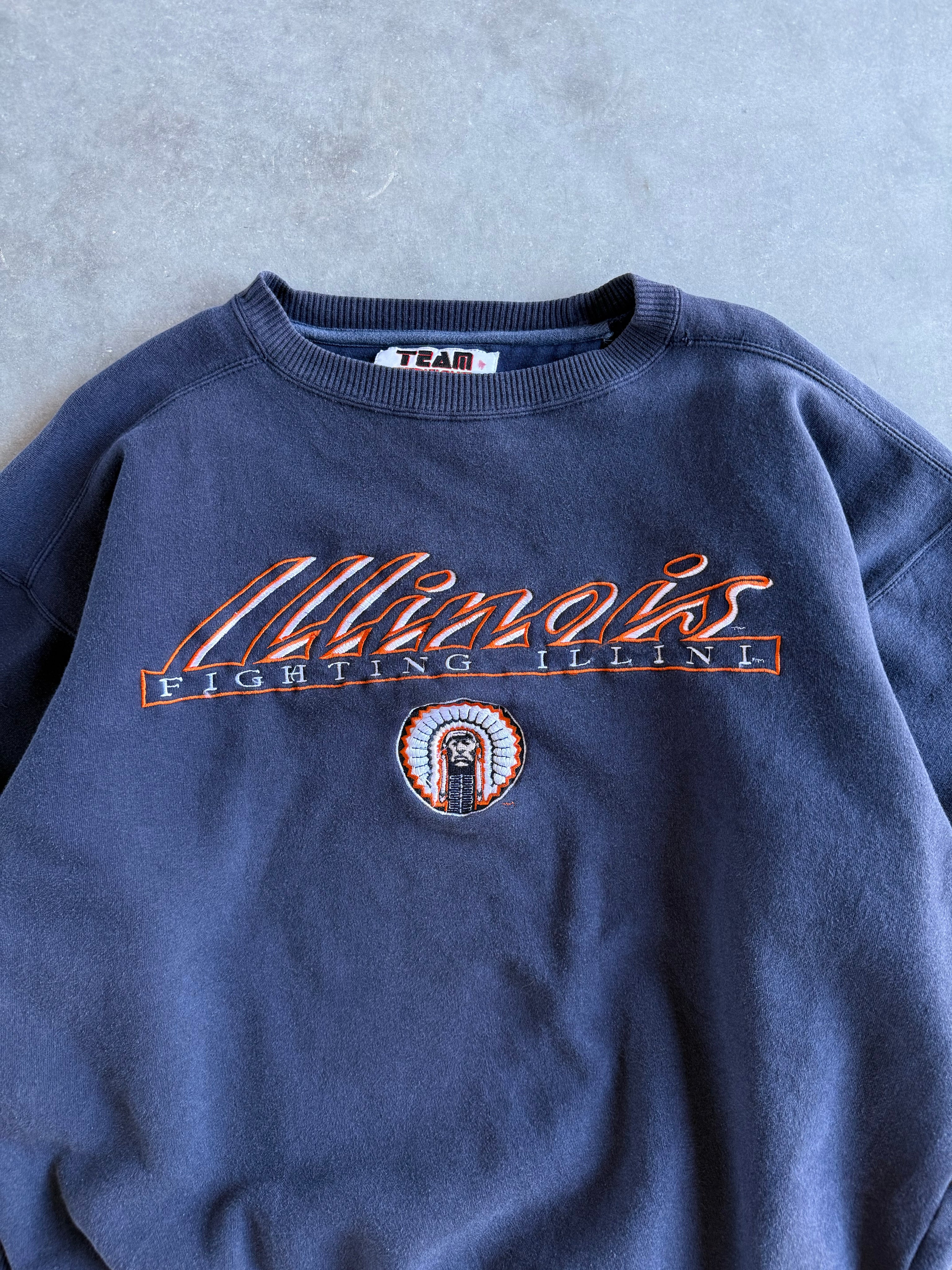 Vintage Illinois Fighting Illini Sweatshirt (L)