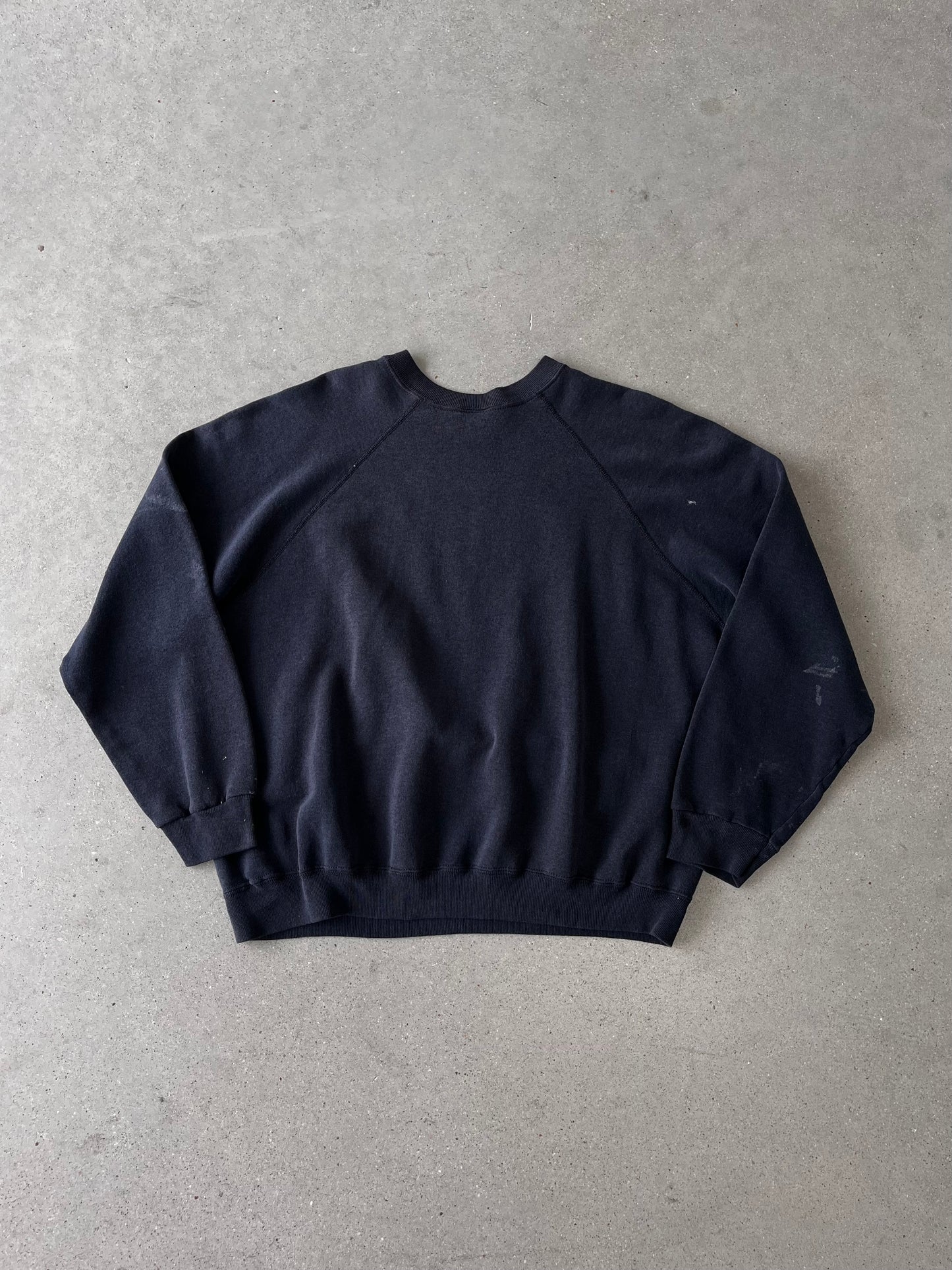 Vintage 80s 'Silent Service' Navy Sweatshirt - XL