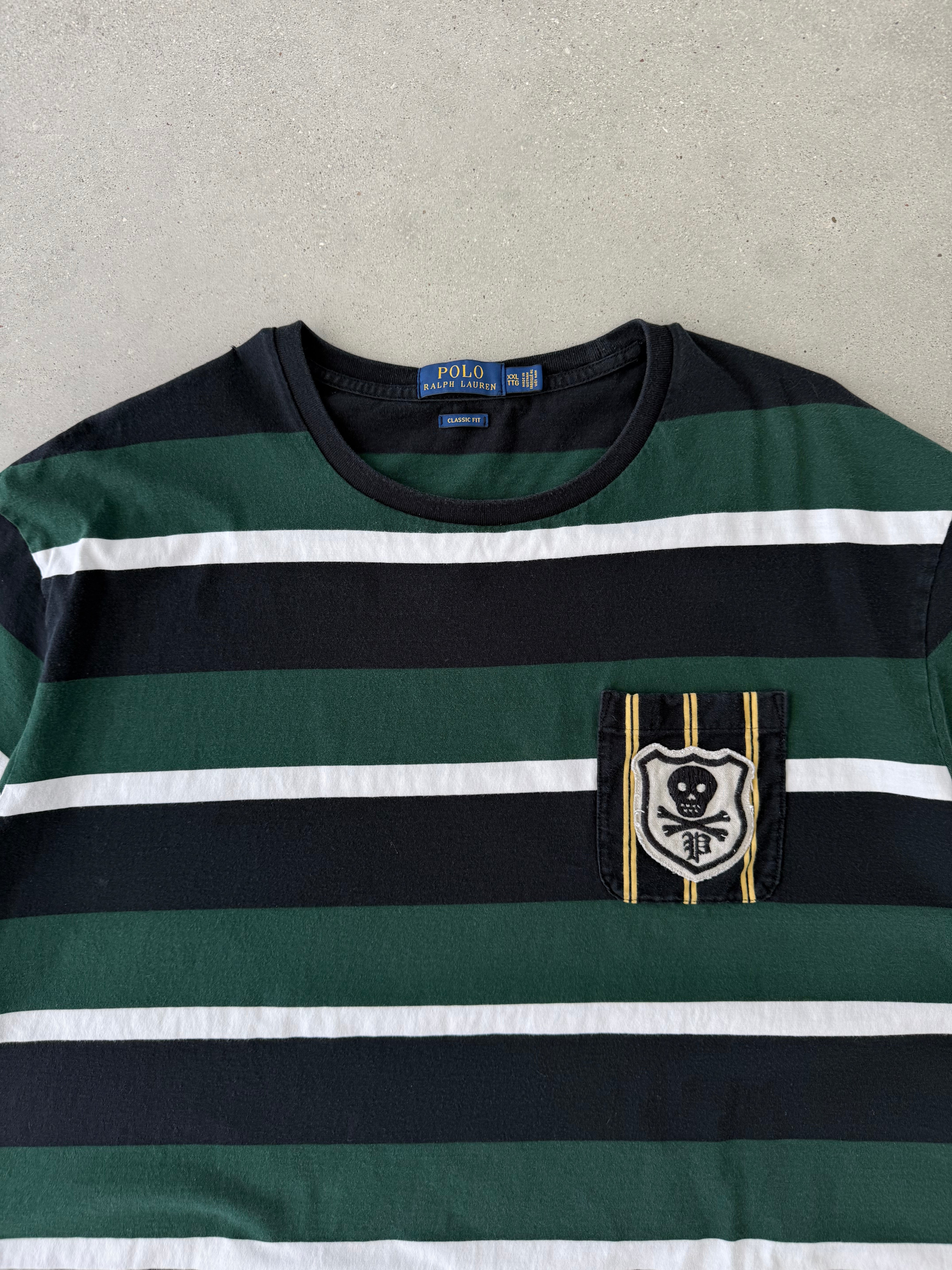 Vintage Polo Ralph Lauren Striped Tee - XXL