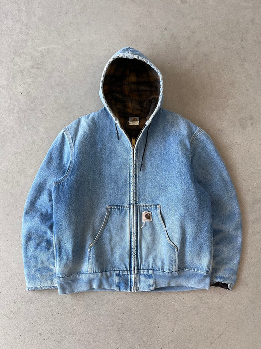 Vintage Carhartt Blanket-lined Denim Active Jacket - XL