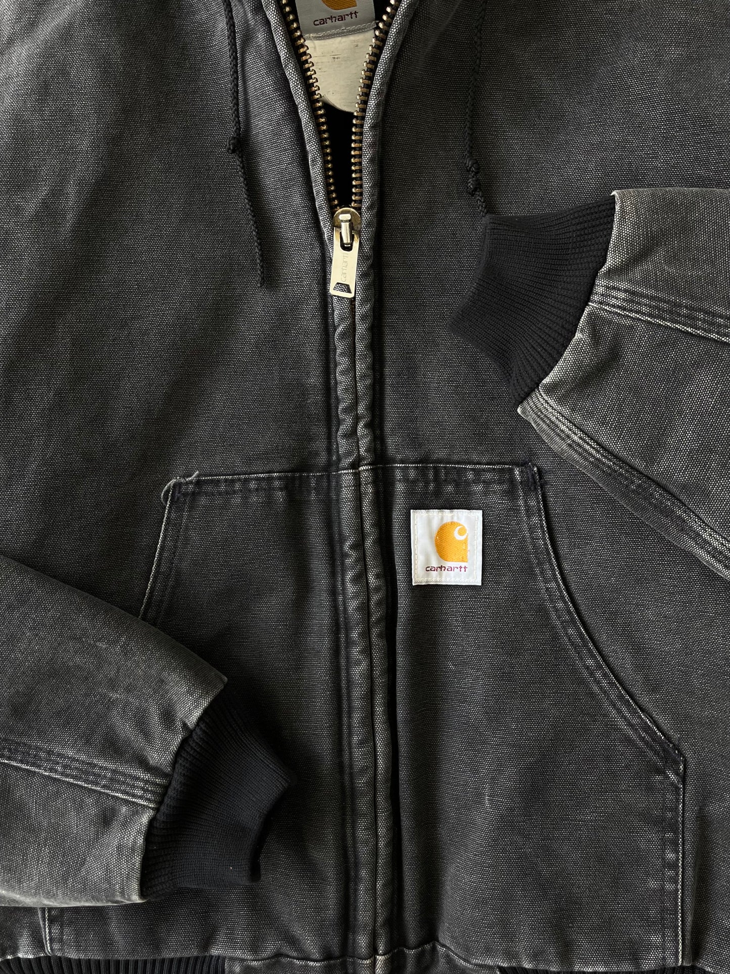 Vintage Carhartt Faded Black Active Jacket - S