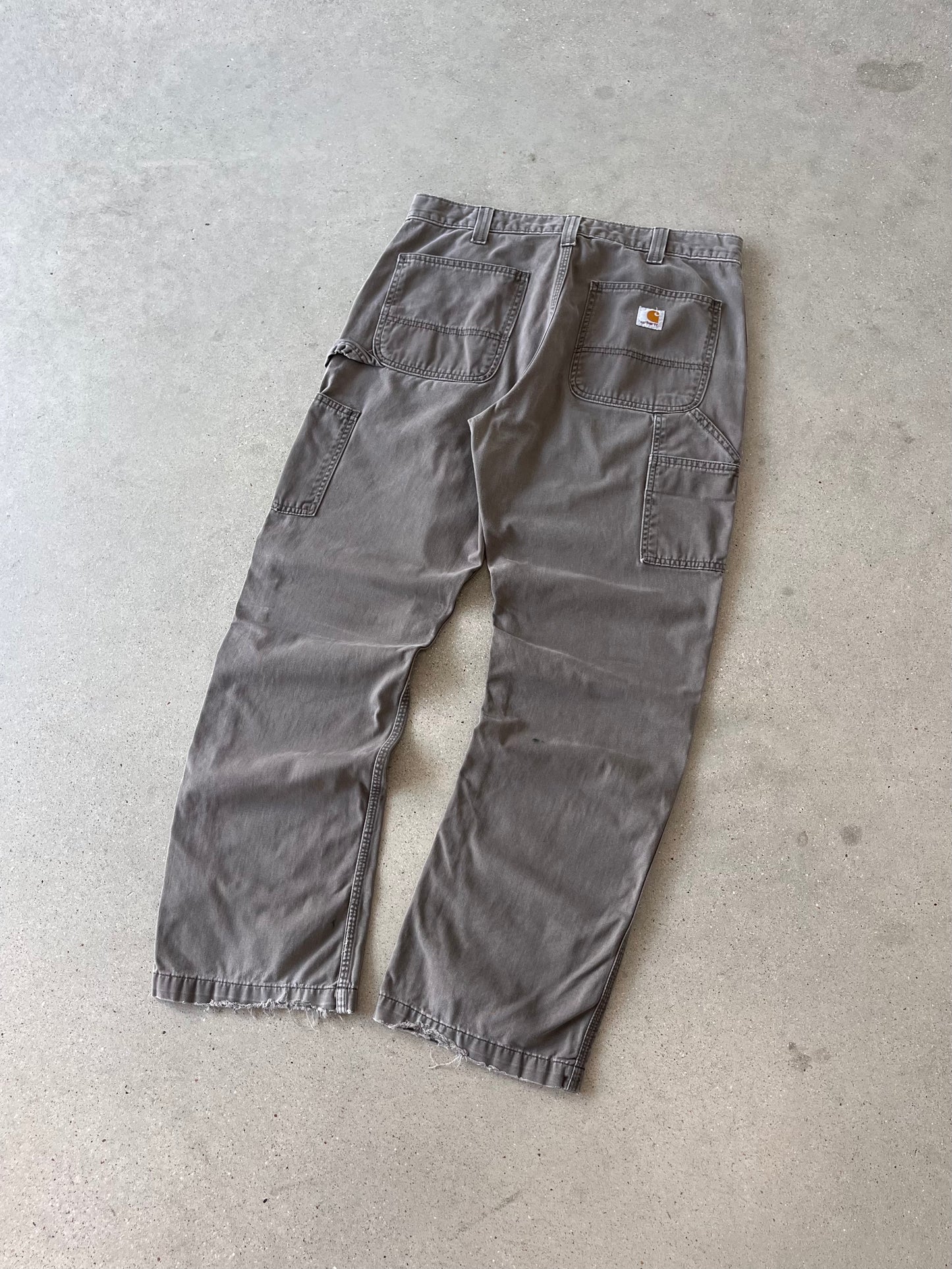 Vintage Carhartt Mocha-grey Carpenter Pants - 34x32