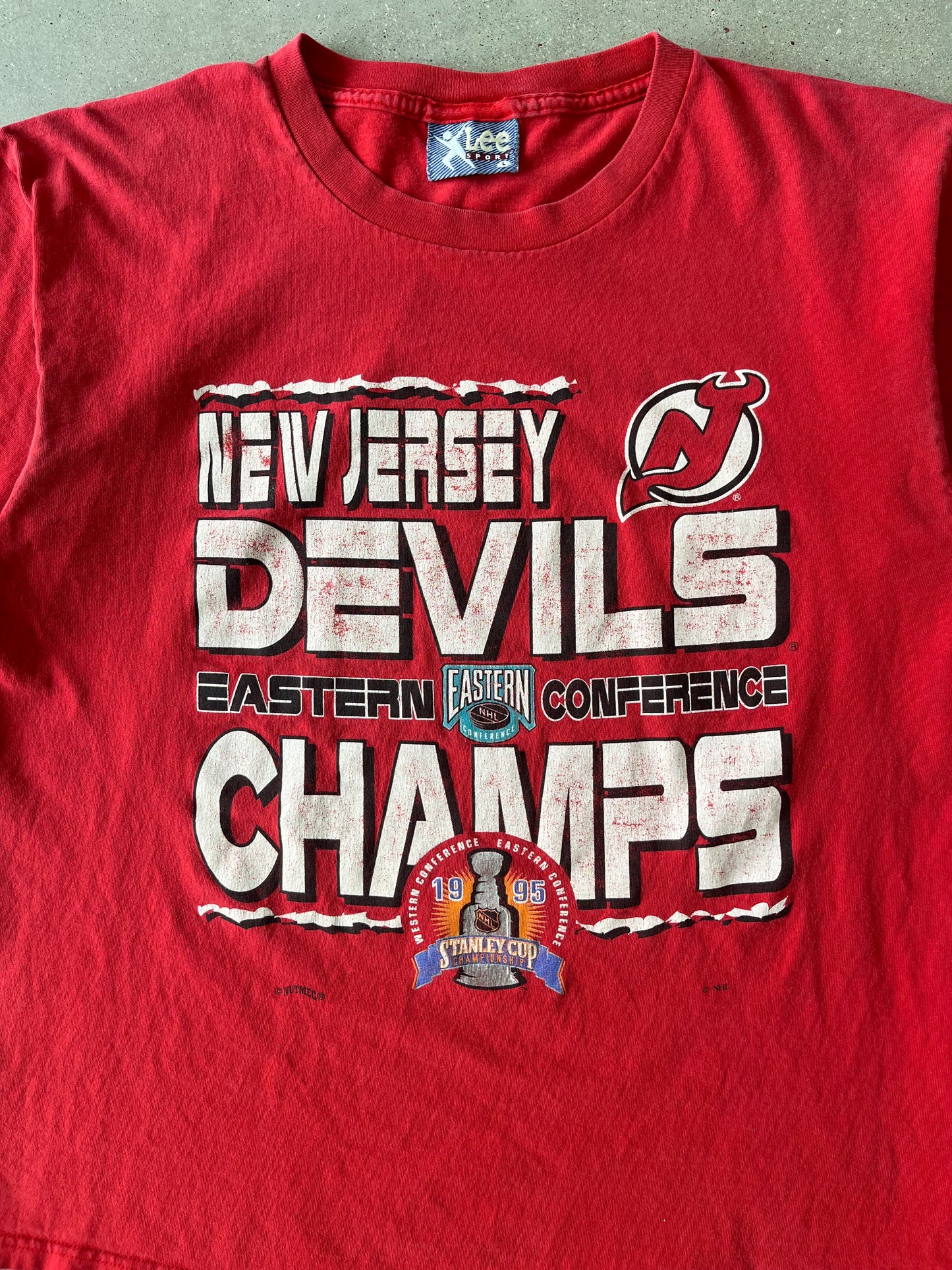 Vintage 1995 New Jersey Devils Stanley Cup Champs - L