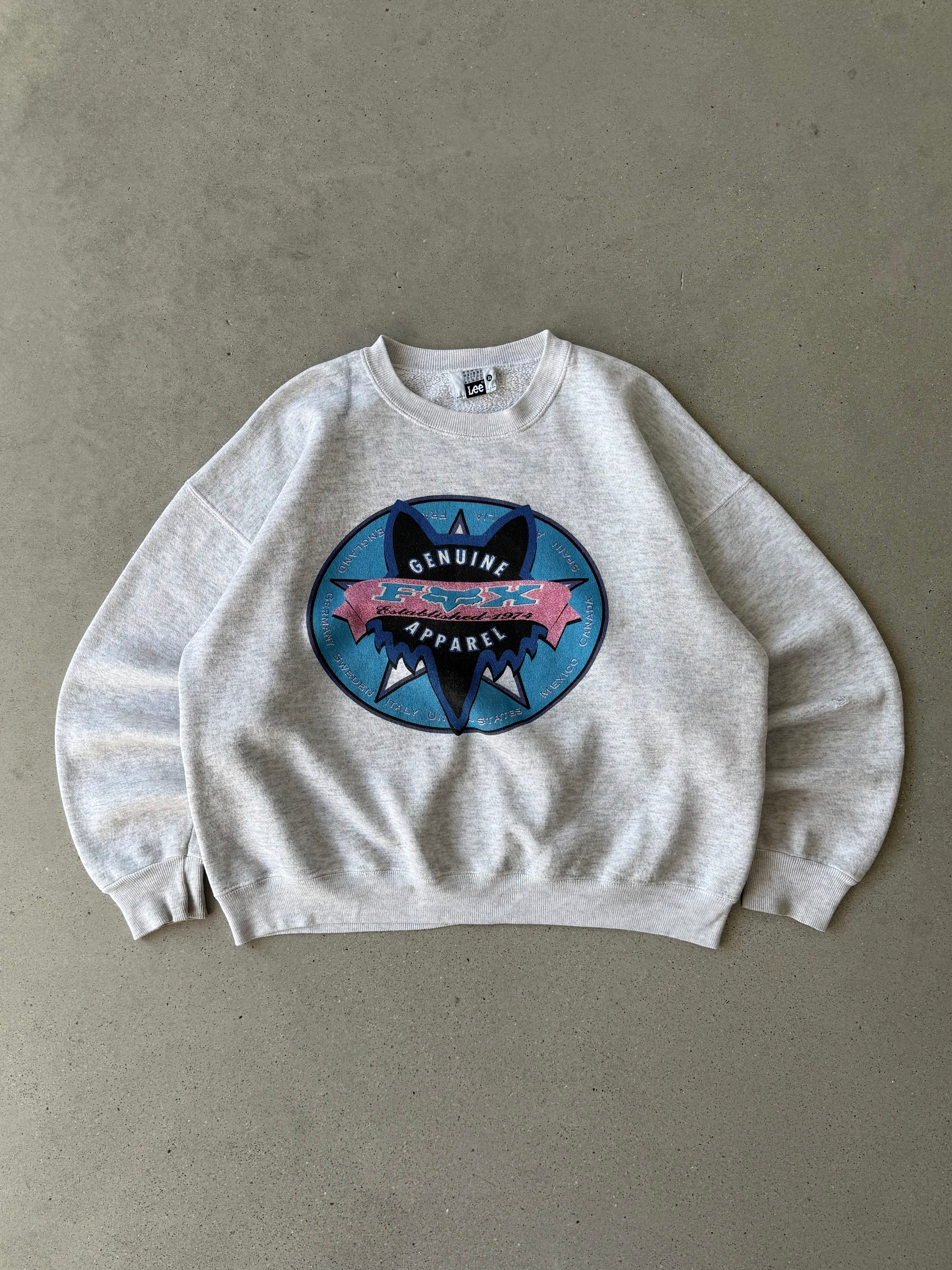 Vintage FOX Boxy Crewneck - XL