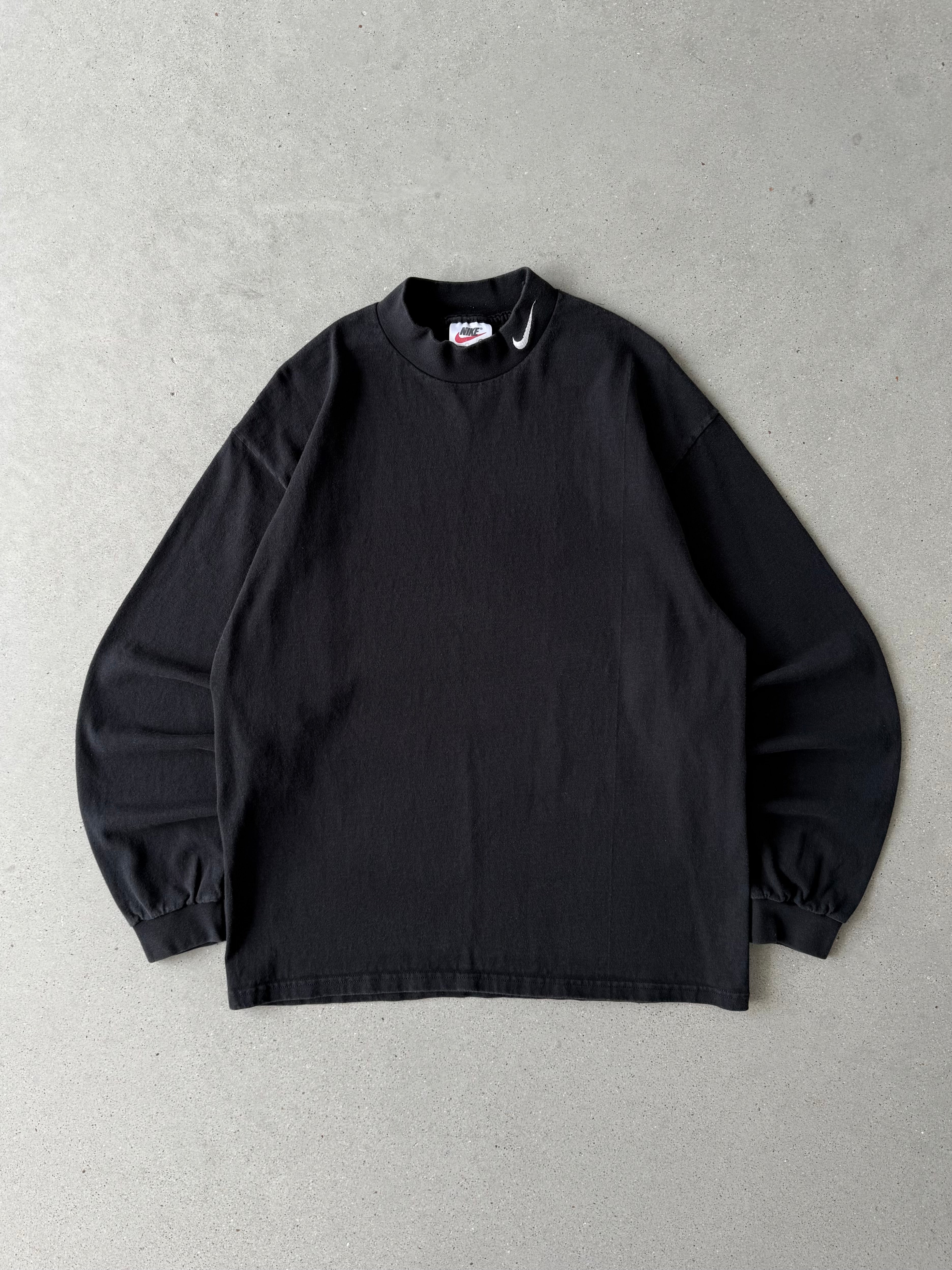Vintage 1990s Nike Mock Neck Long Sleeve - L