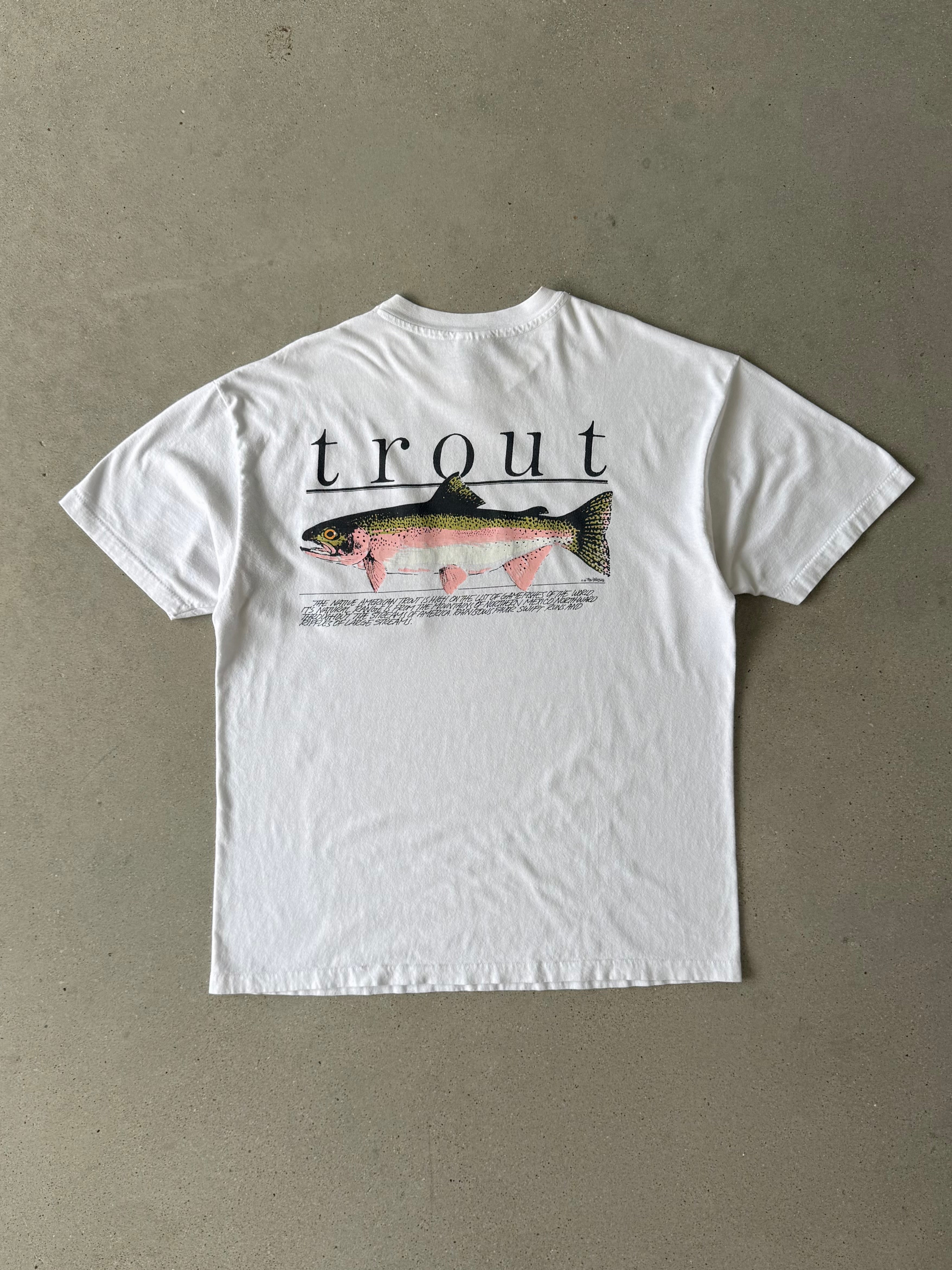 Vintage 1990s Trout Tee - L