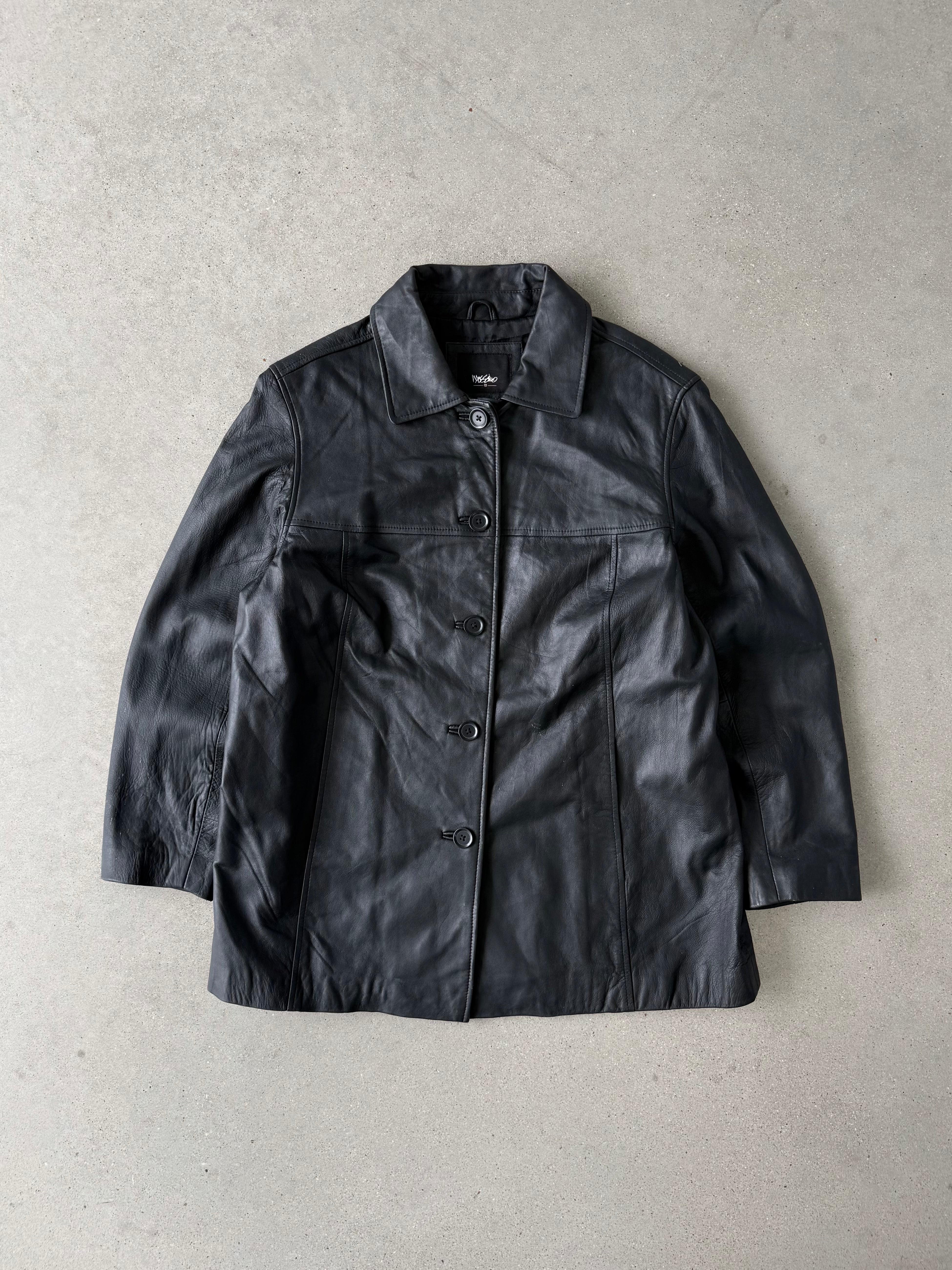 Vintage Women's Mossimo Leather Coat - L