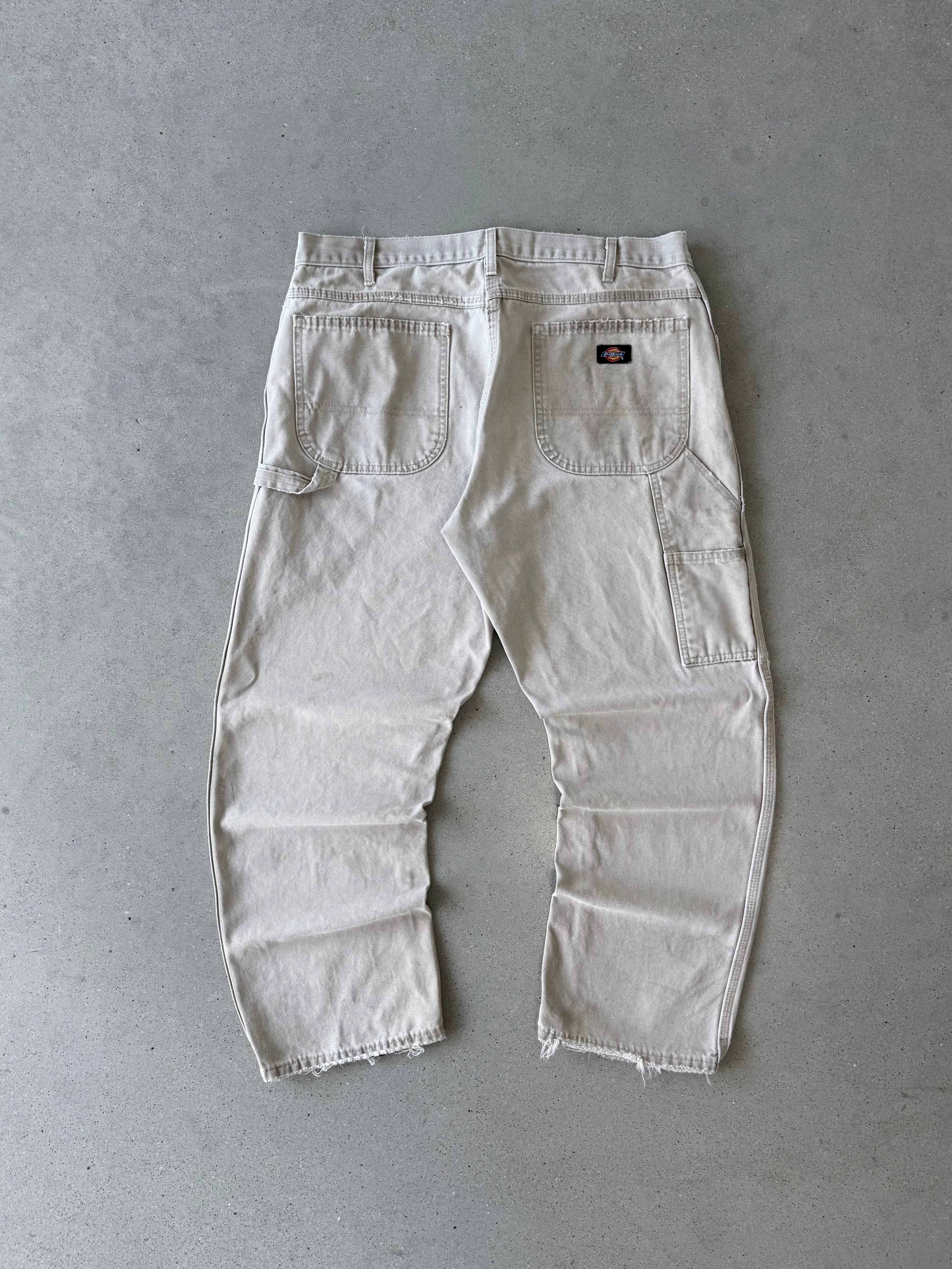 Vintage Dickies Distressed Cream Carpenter Pants - 36x30