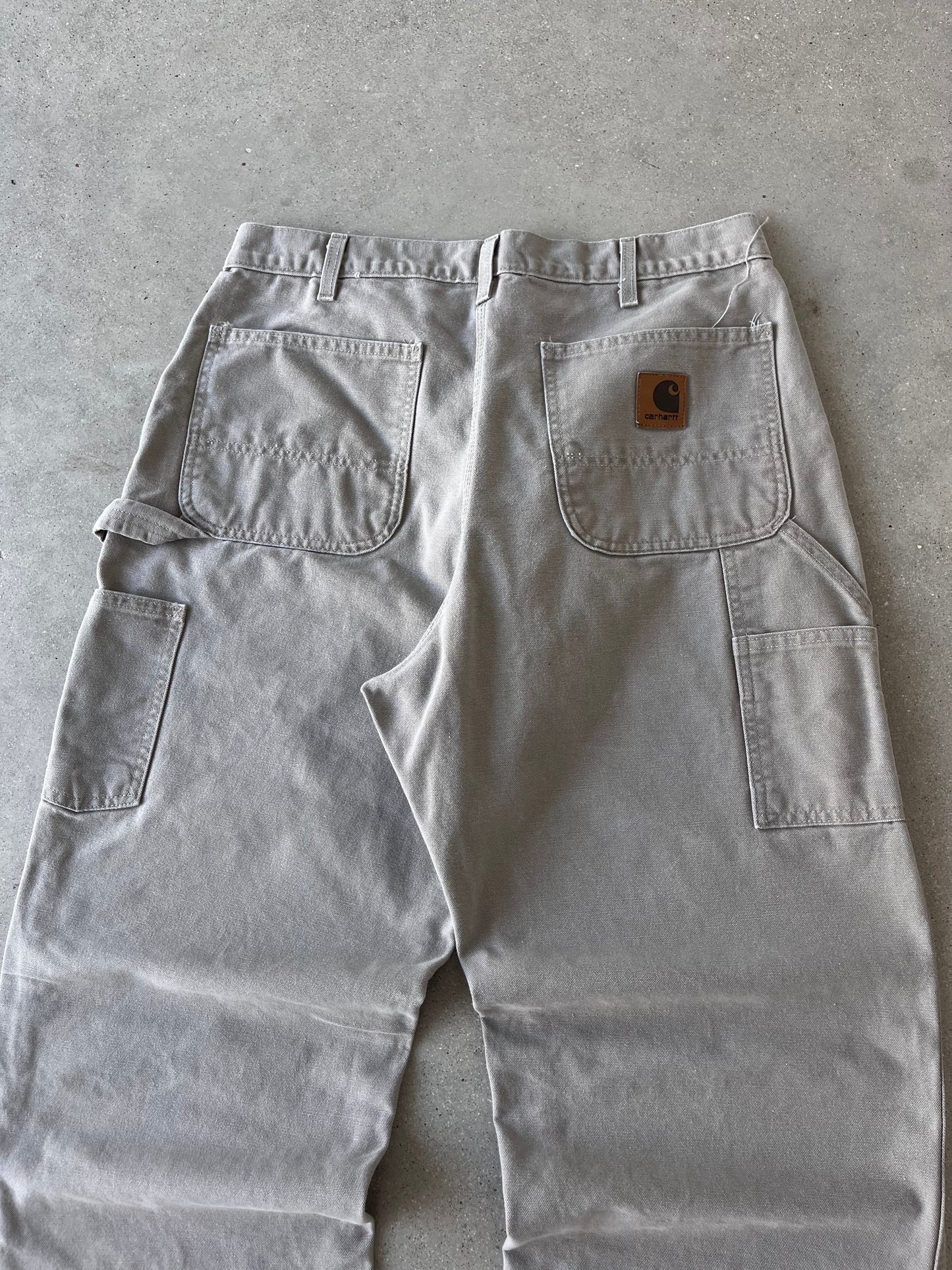 Vintage Carhartt Off-white Carpenter Pants - 33x33