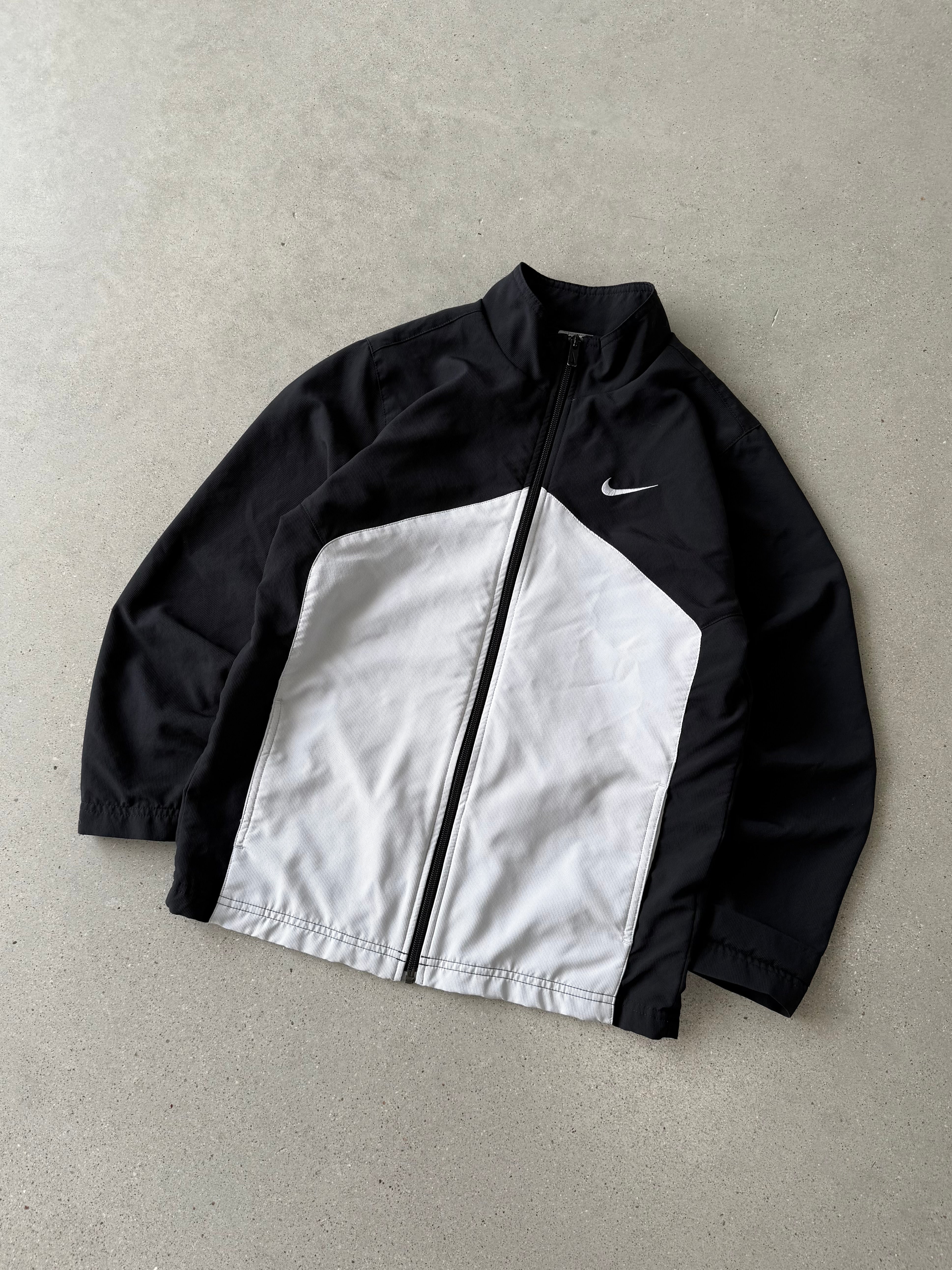 Vintage Nike Women's Black/White Track Jacket - S