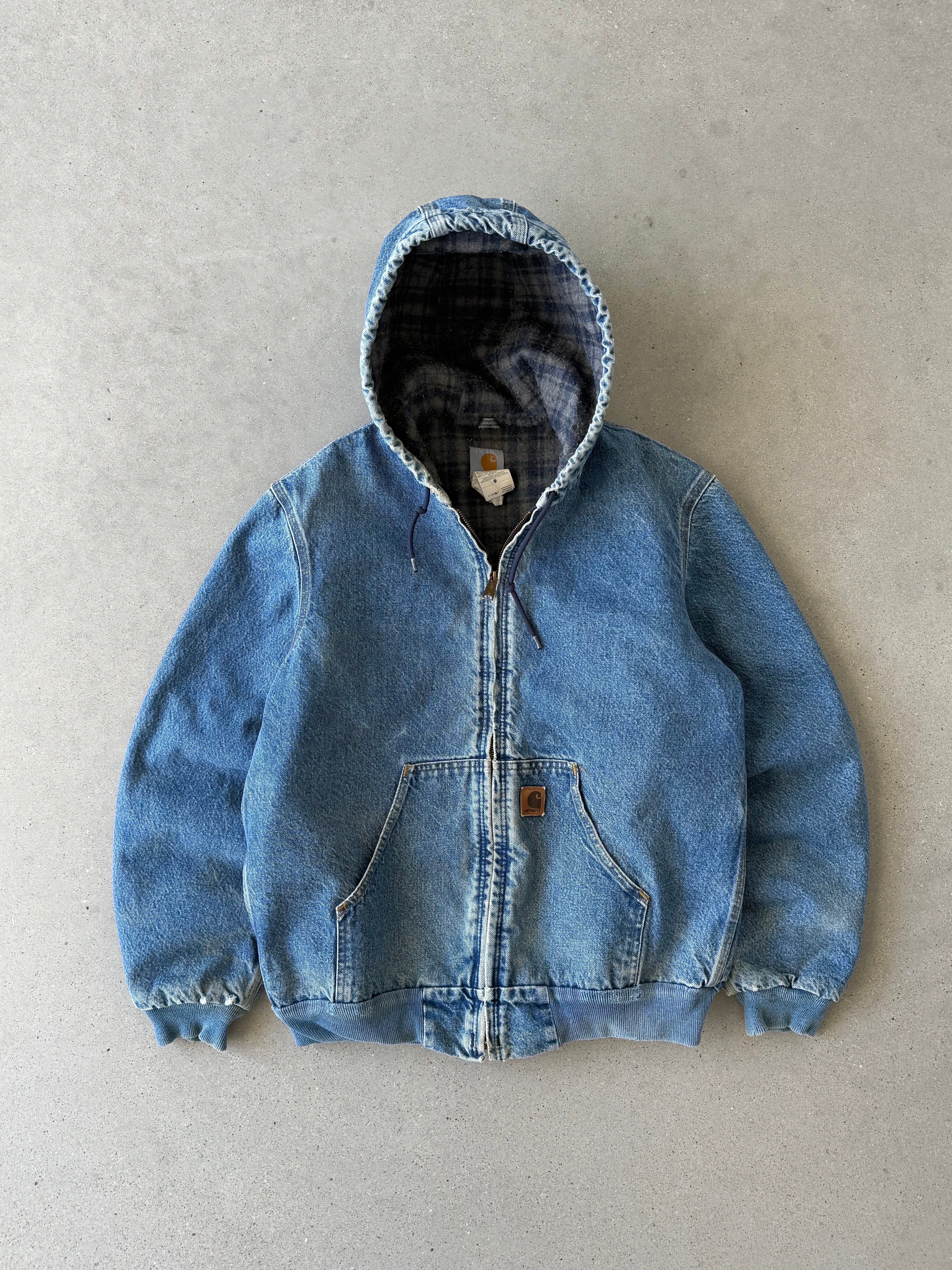 Vintage Carhartt Denim J139 DST Active Jacket - M