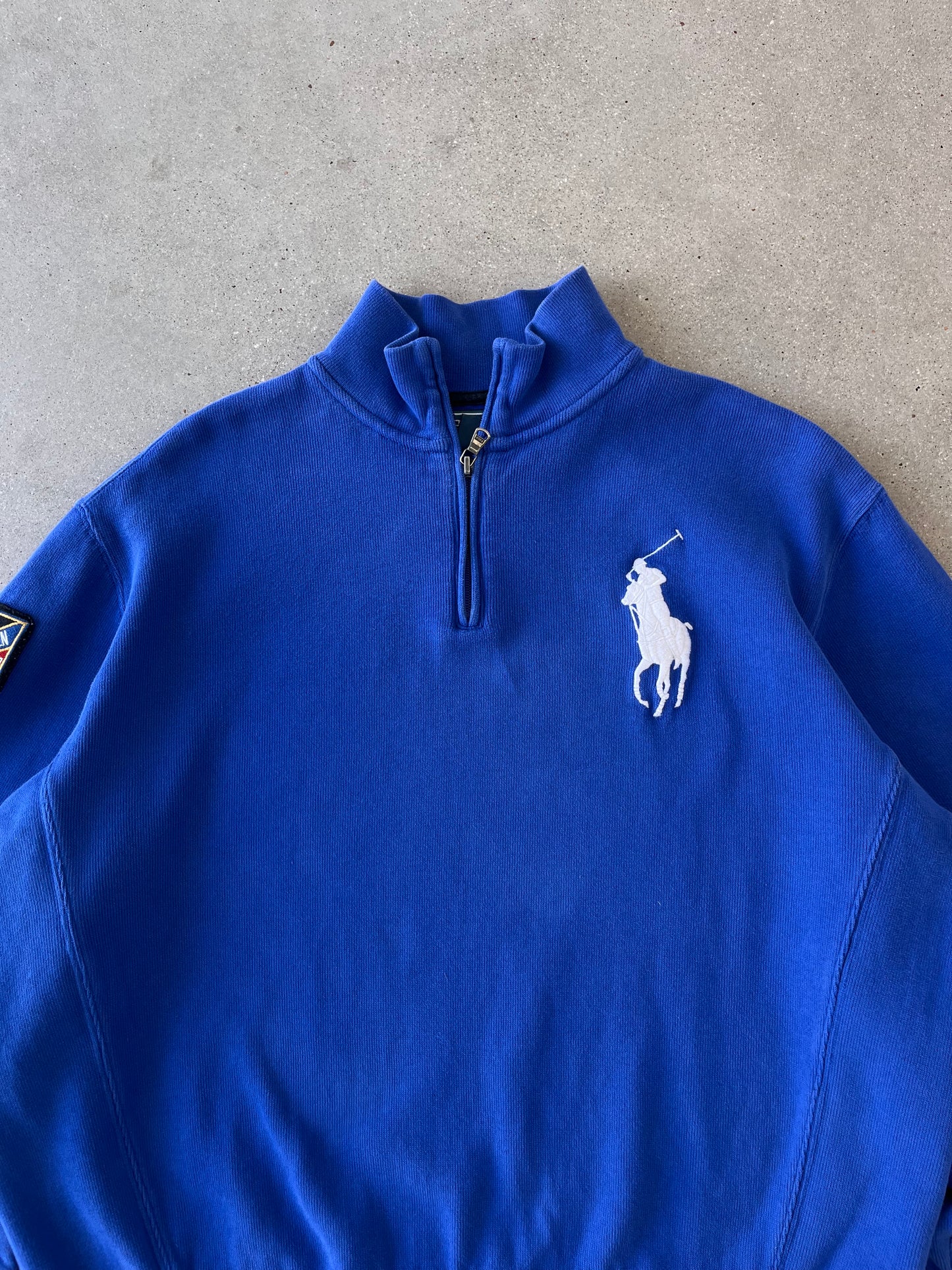 Vintage Polo Ralph Lauren Blue Quarter Zip - L