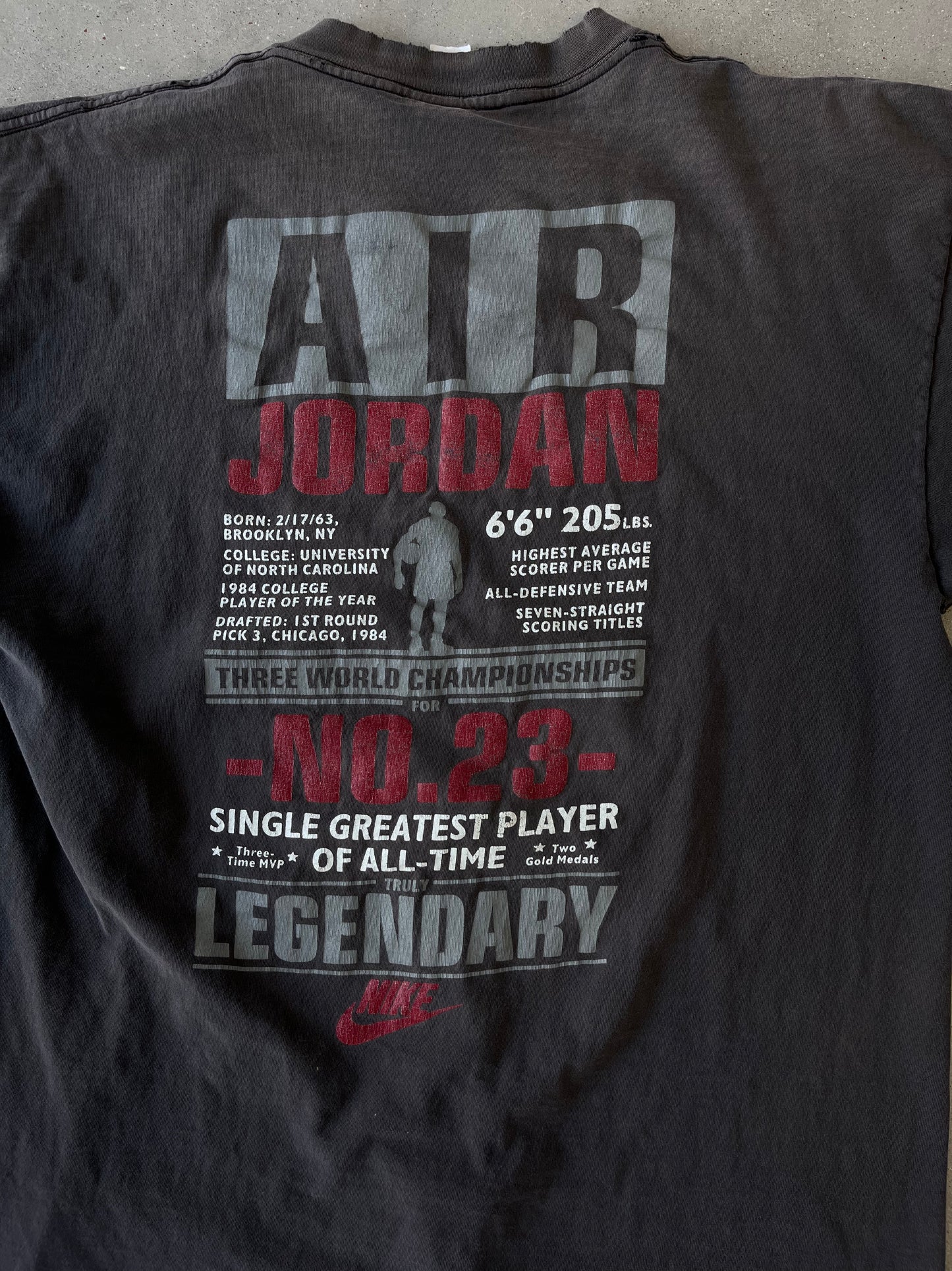 Vintage 90s Air Jordan Faded Nike Tee - XL