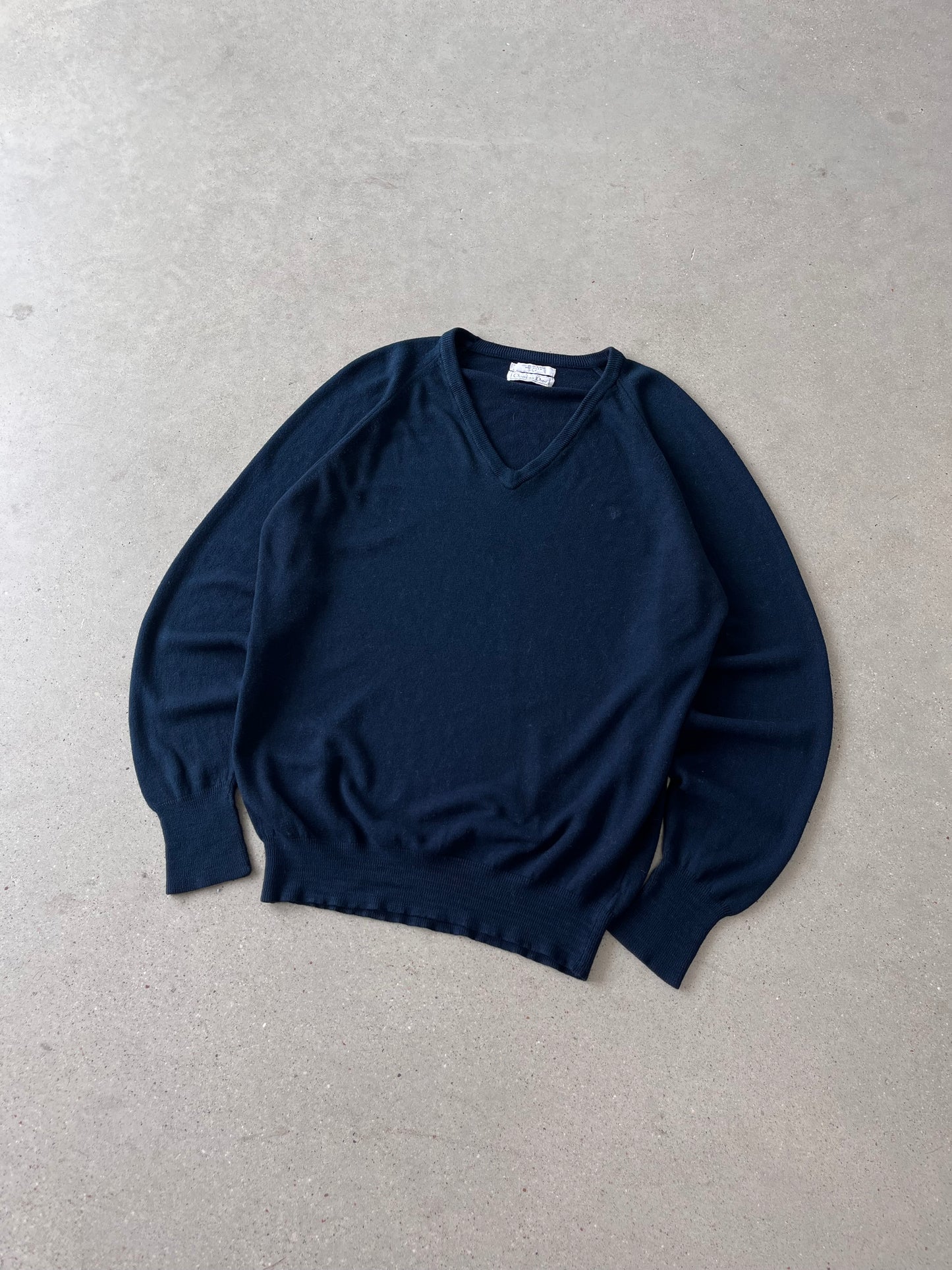 Vintage Christian Dior V-neck Sweater - L