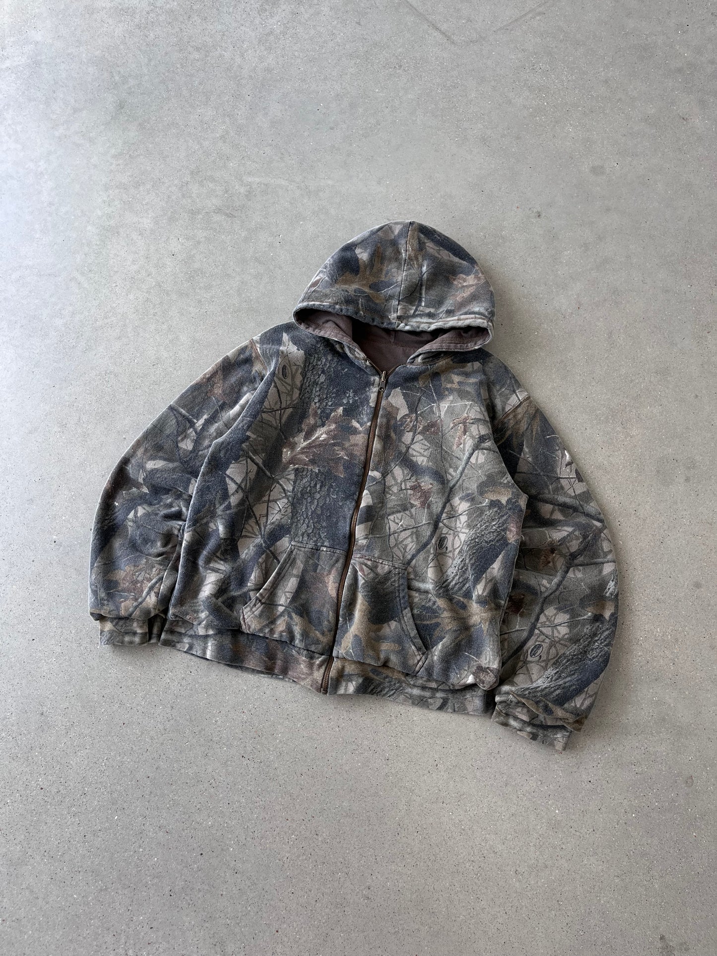 Vintage Realtree Blanket-Lined Zip-up Hoodie - M