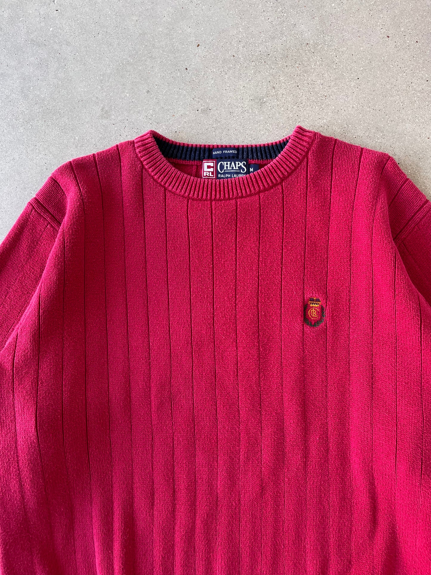 Vintage Chaps Ralph Lauren Red Sweater - M