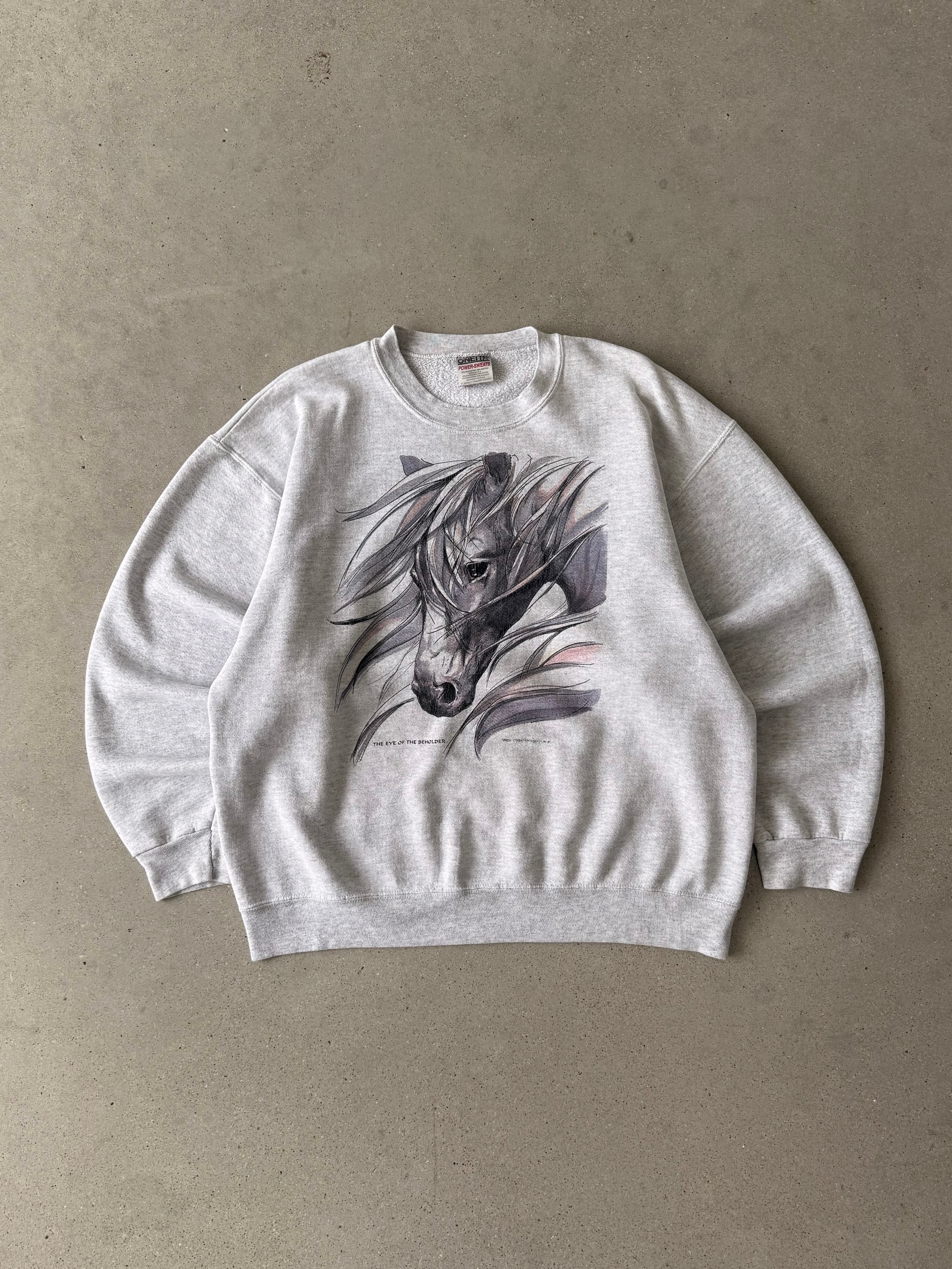 Vintage Majestic Horse Sweatshirt - XL