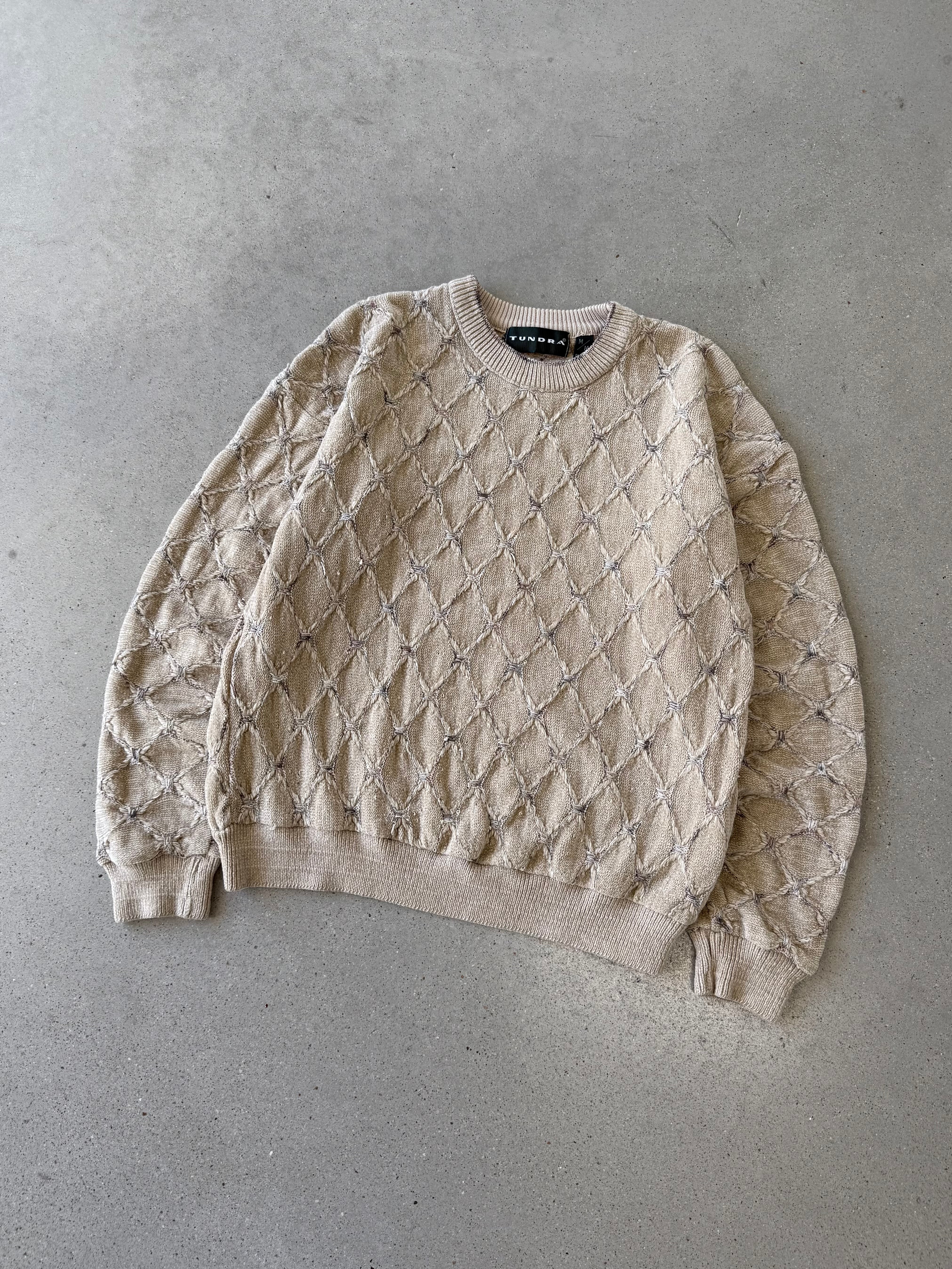 Vintage Tundra Cream Sweater - M