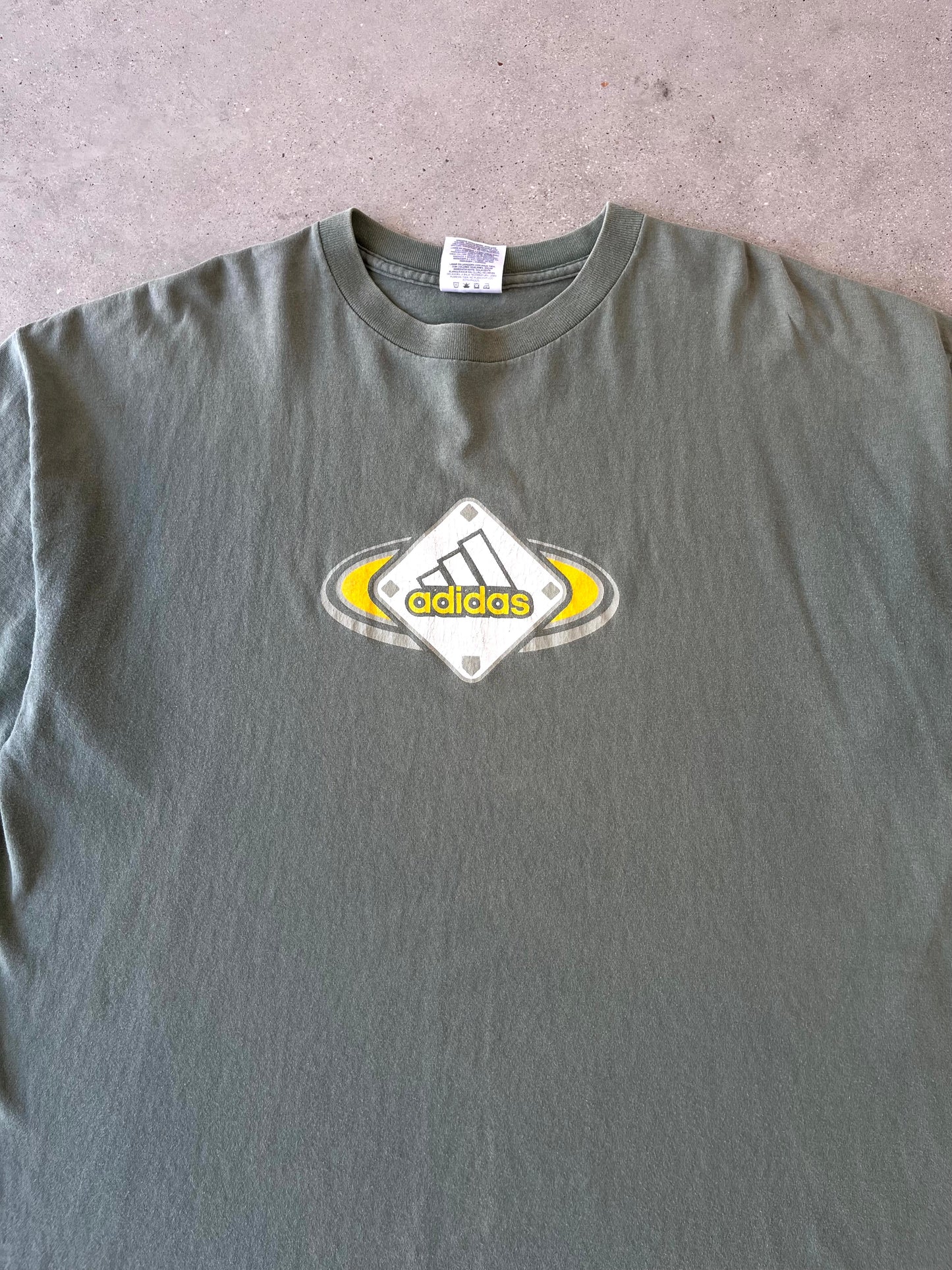 Vintage Adidas Green Tee - XL