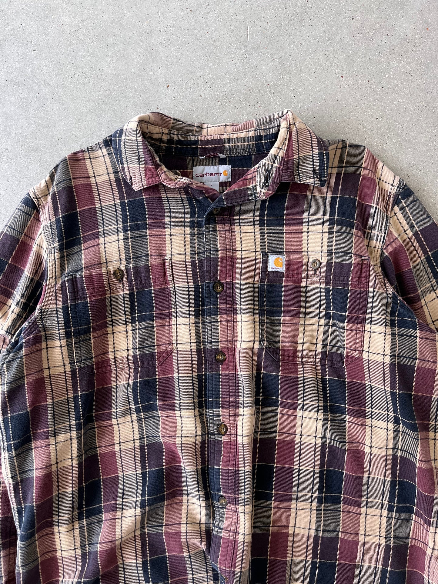 Vintage Carhartt Flannel Button-up Shirt - L