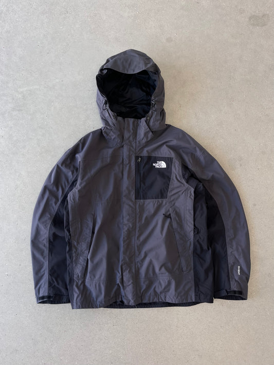 Vintage The North Face Gray/Black Hyvent Hooded Jacket - L