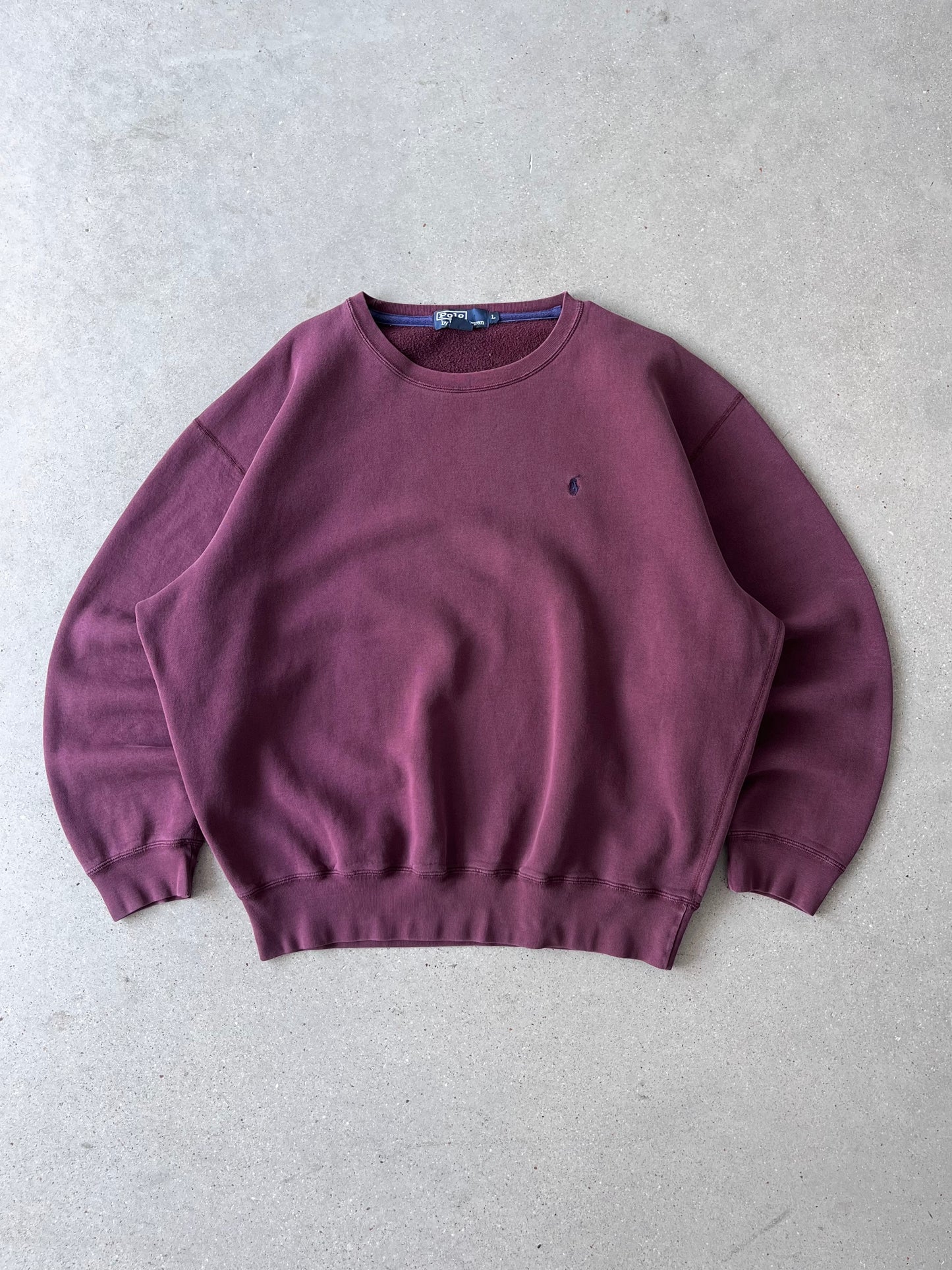 Vintage Polo Ralph Lauren Purple Sweatshirt - L