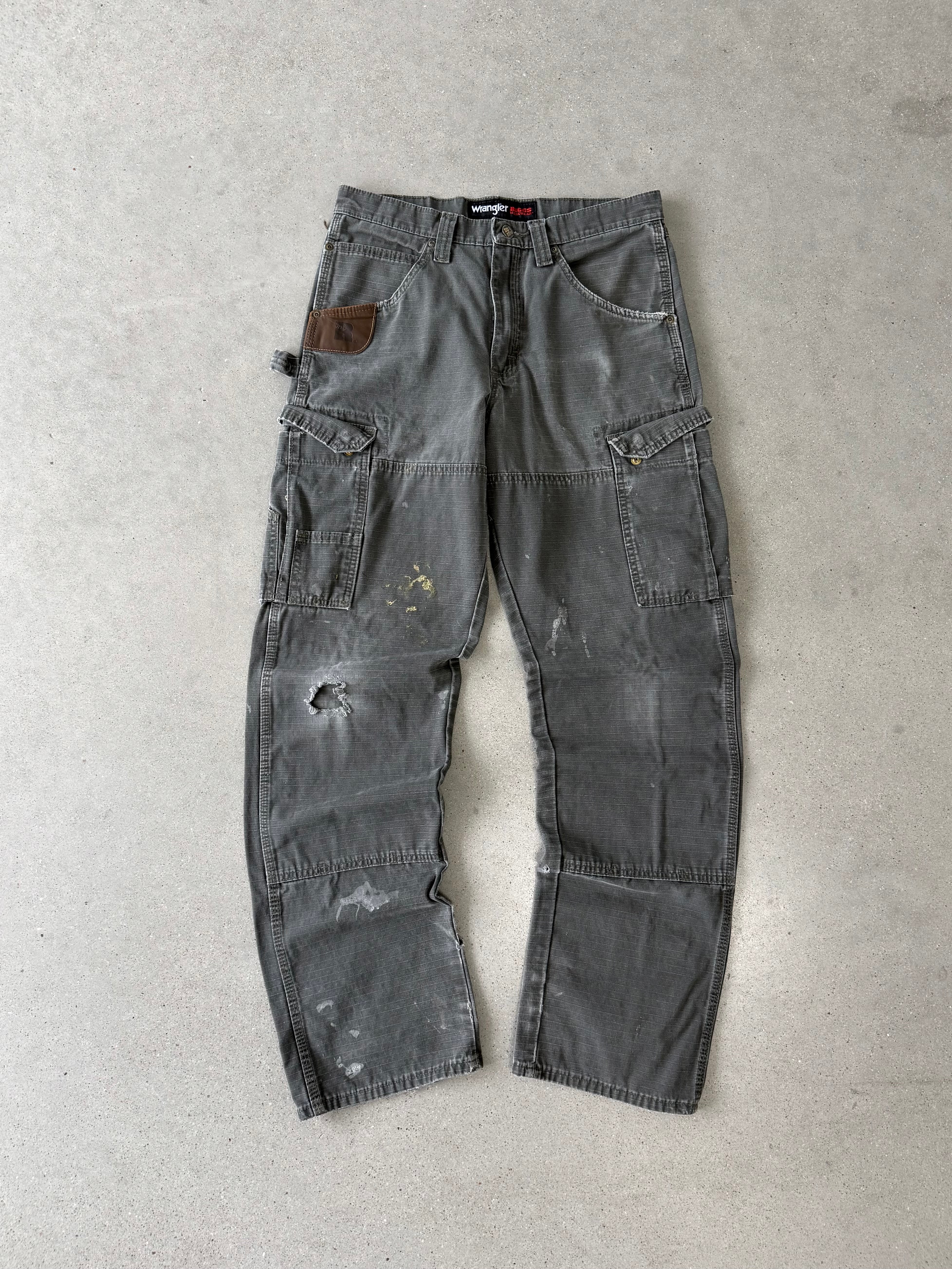 Vintage Wrangler Riggs Olive Cargo Pants - 30x34