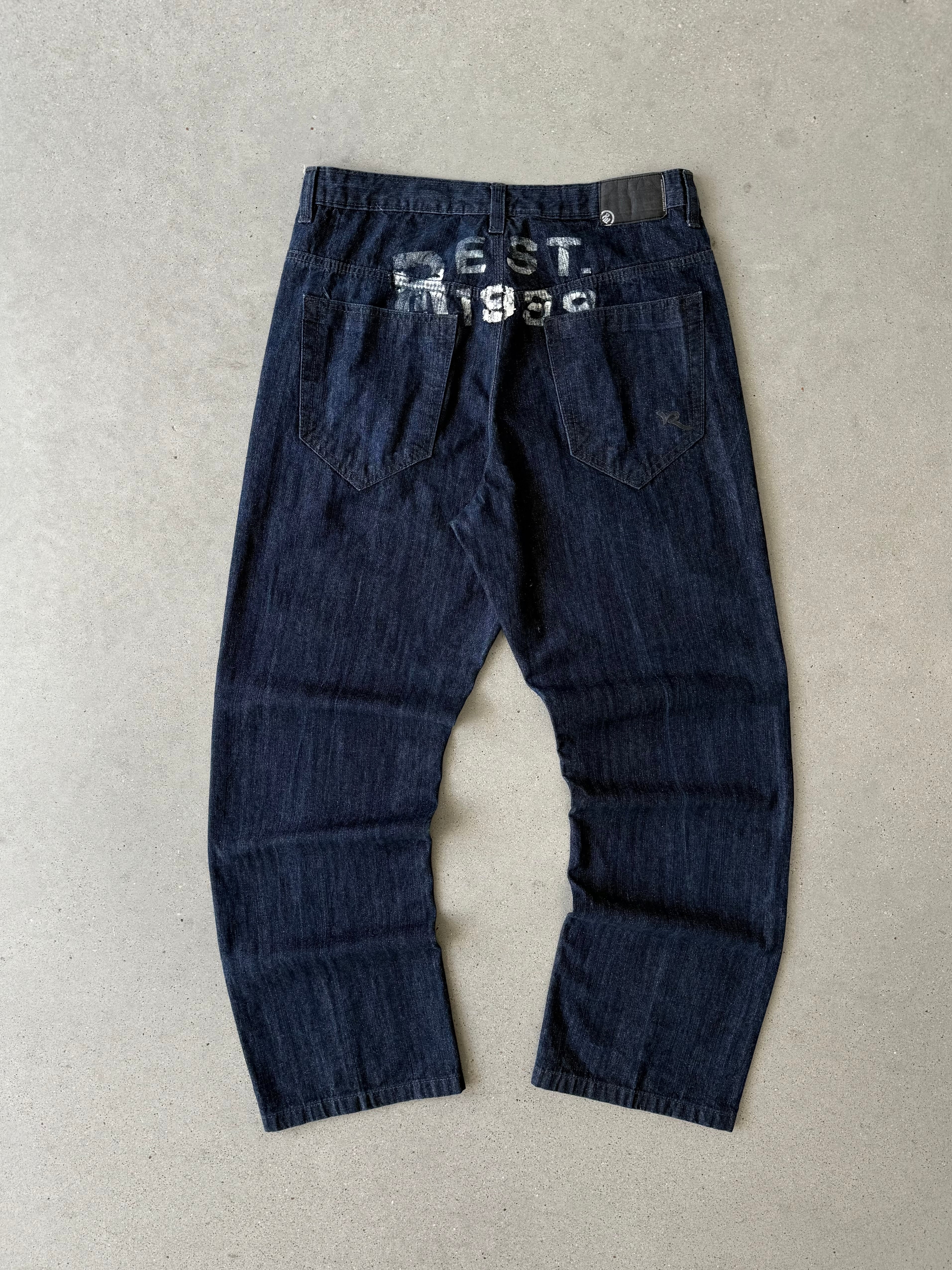 Vintage Y2K Rocawear Indigo Denim - 34x34