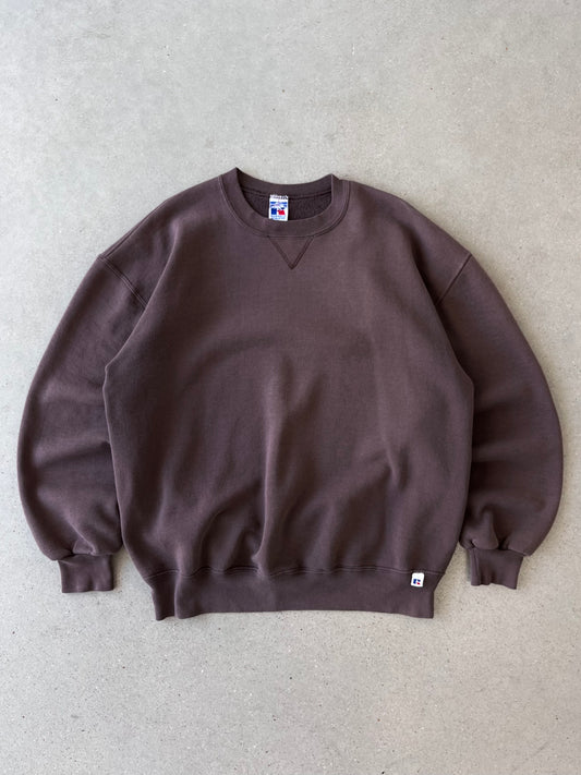 Vintage Russell Athletic Brown Crewneck - XL