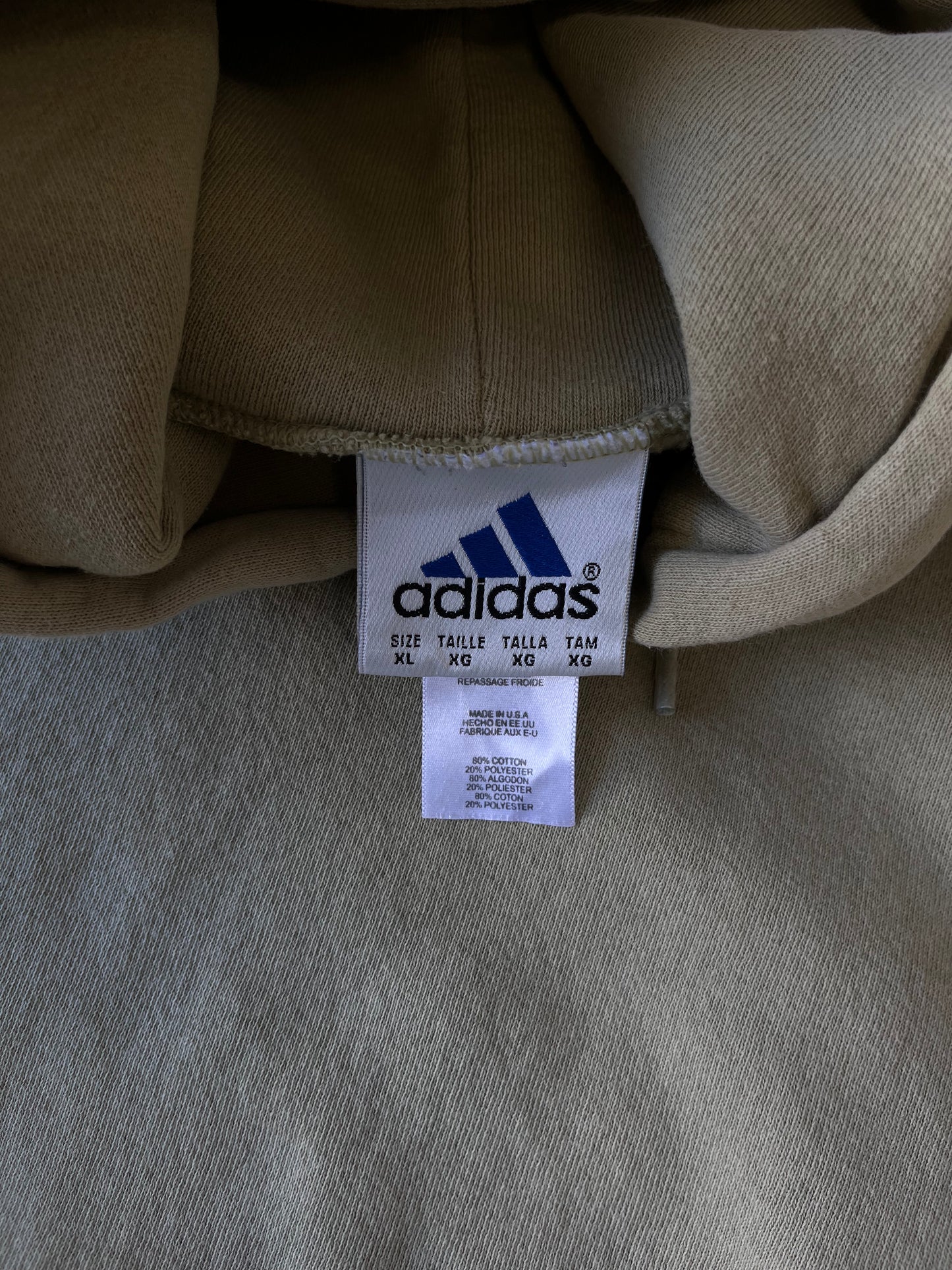 Vintage 90s Adidas Hoodie - XL