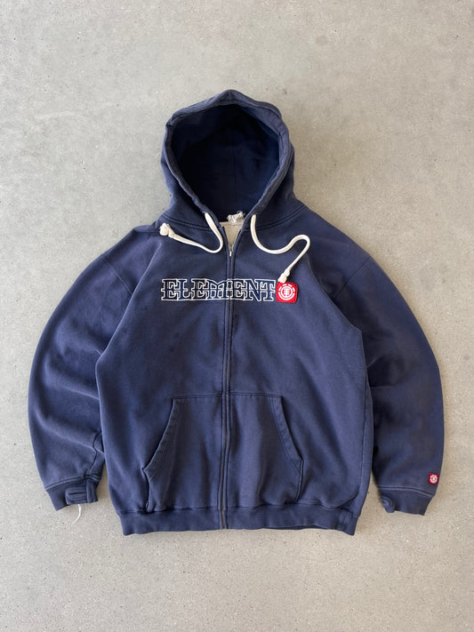 Vintage Y2K Element Thermal-lined  Zip-up Hoodie - M