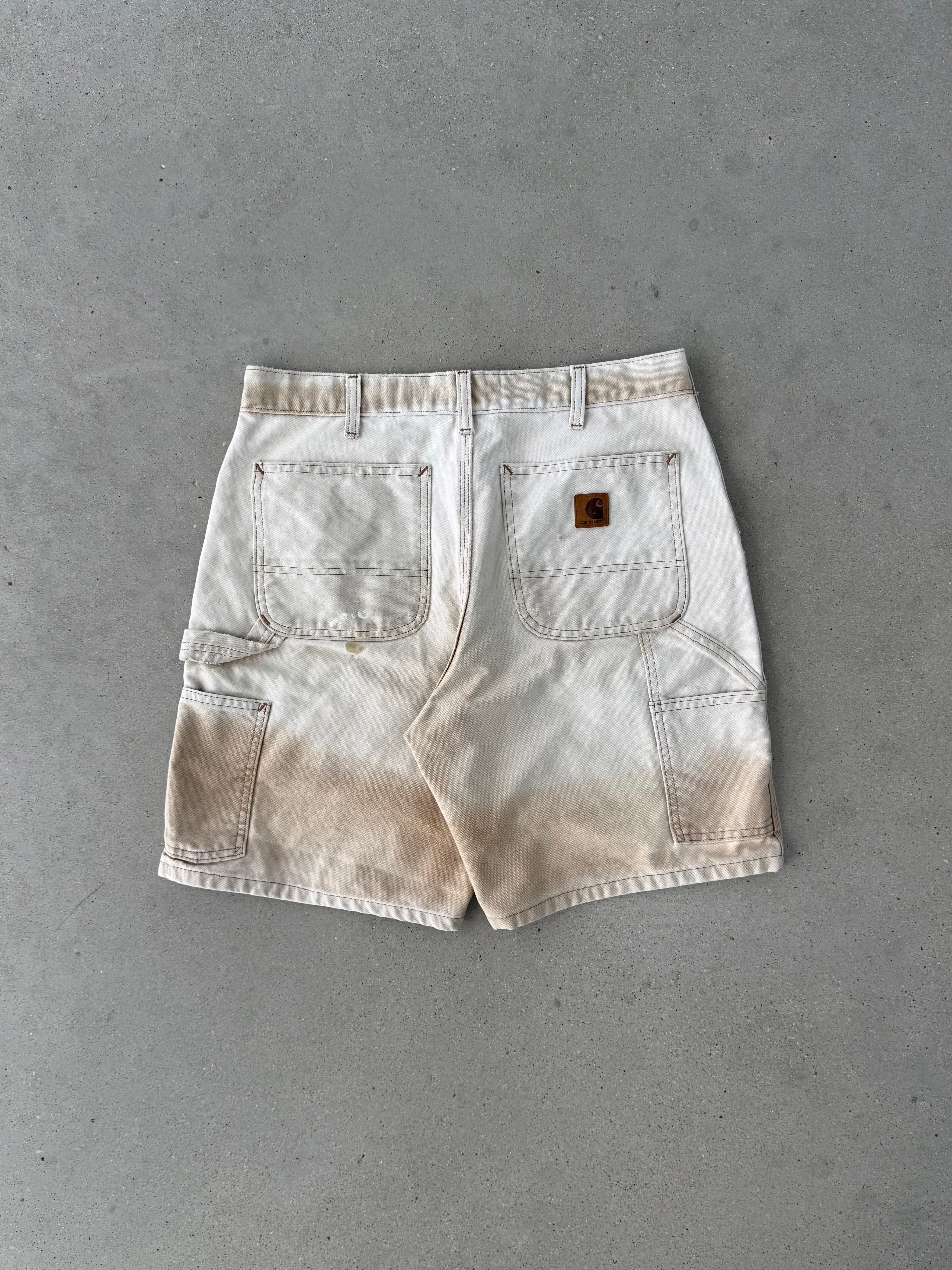 Vintage Carhartt Two-tone Sun Damaged Carpenter Shorts - 32W
