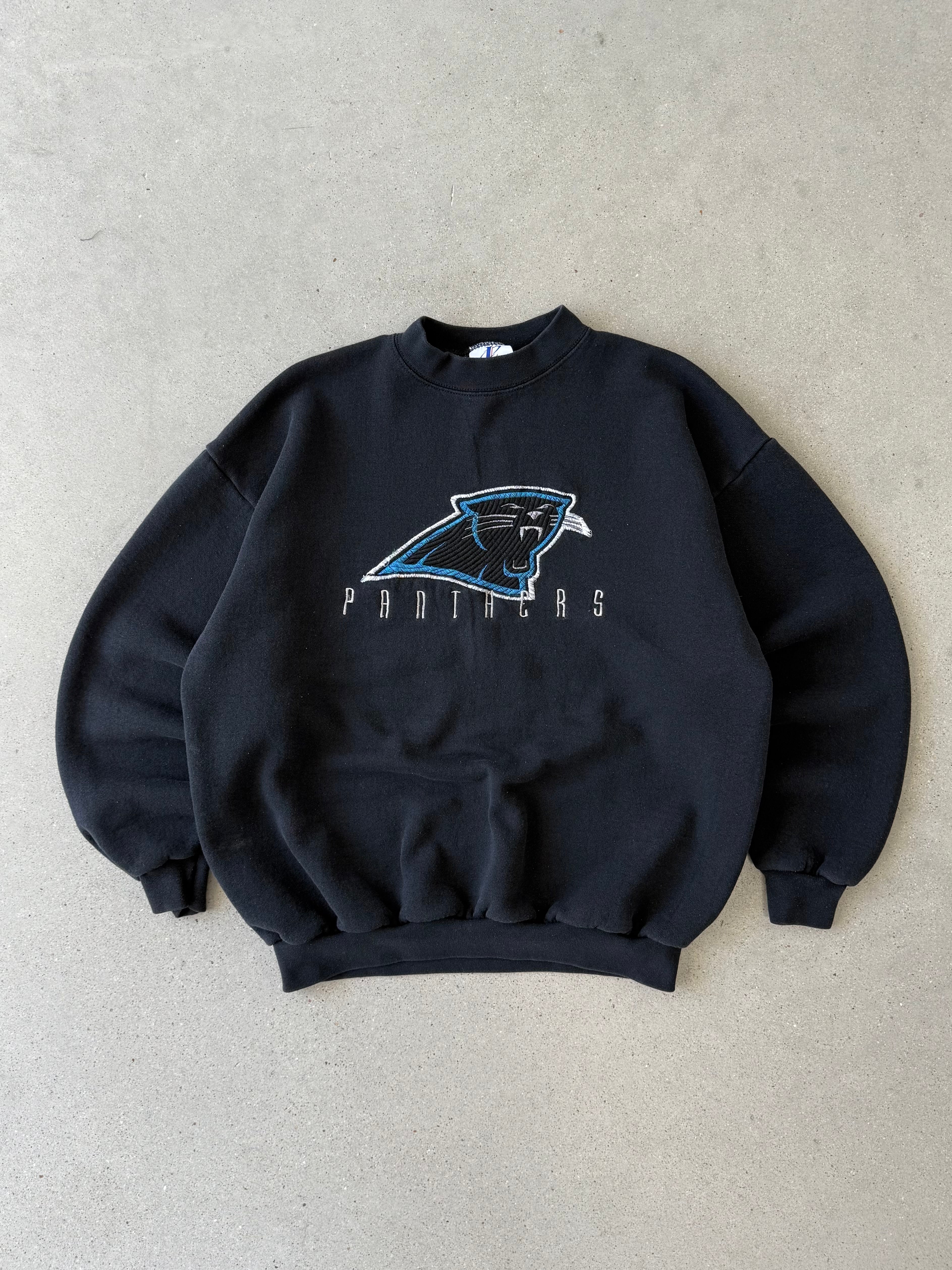 Vintage Panthers Black Sweatshirt  - L