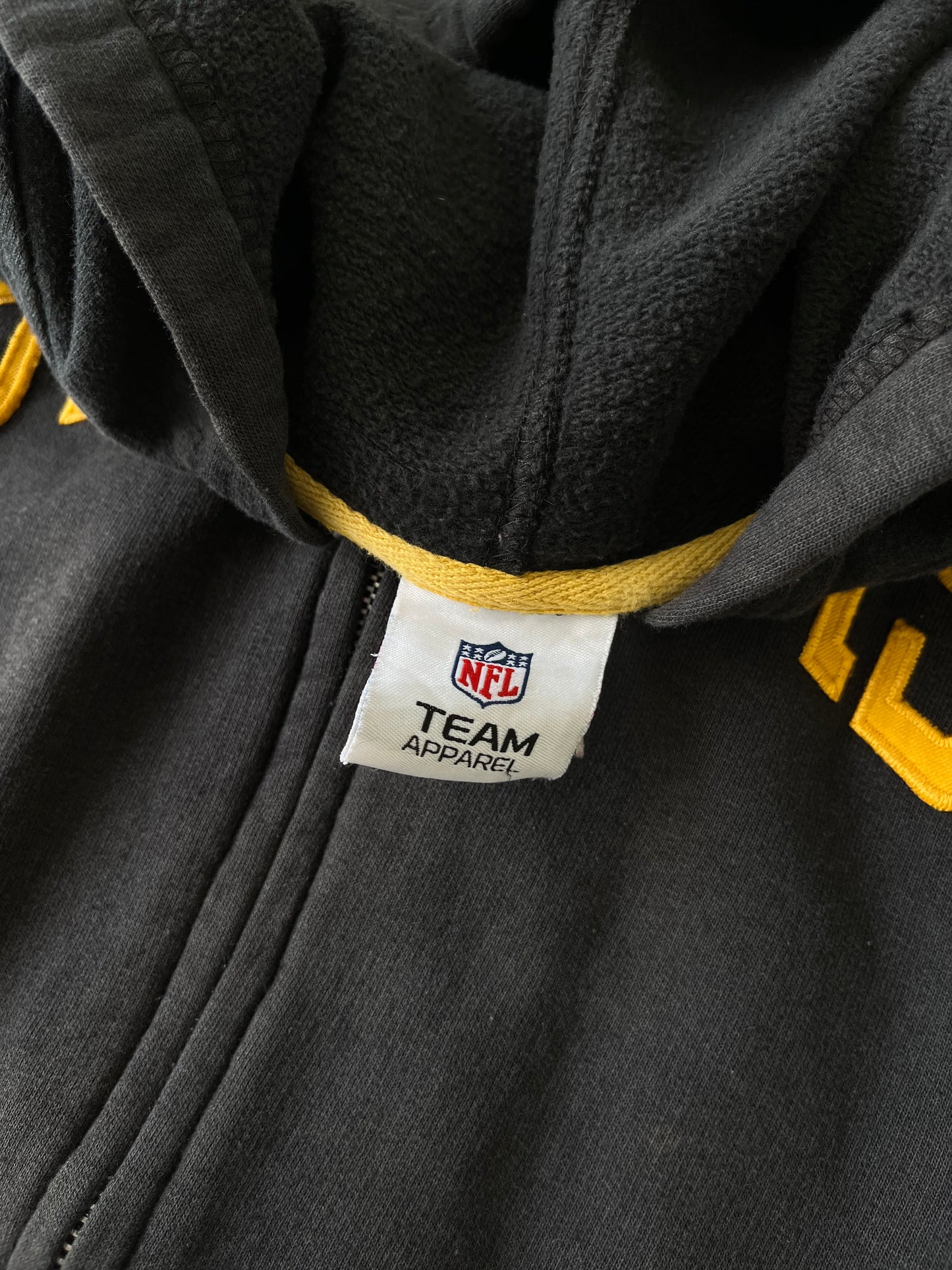 Vintage Steelers Zip-Up NFL Hoodie - XL