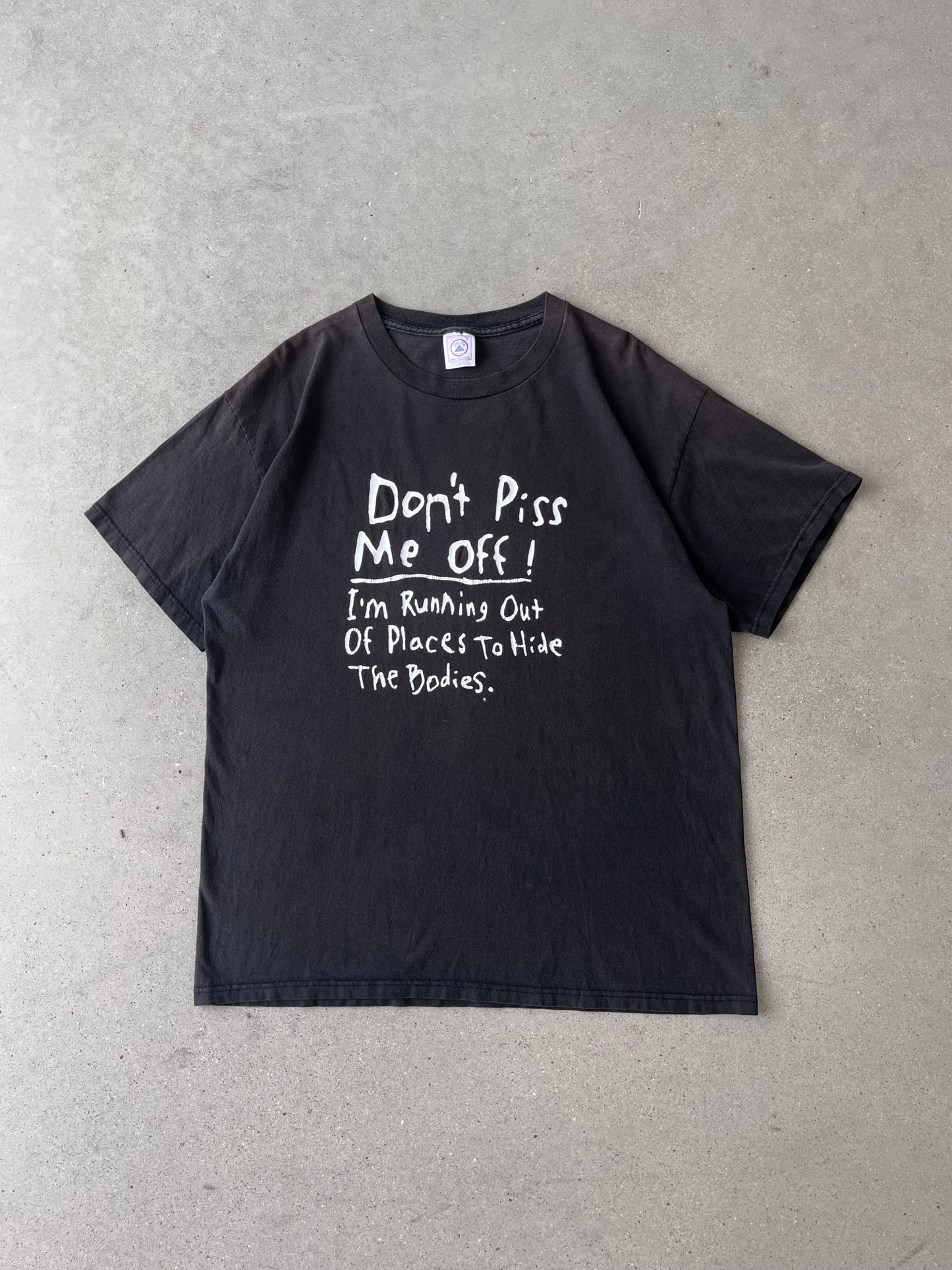 Vintage 'Don't Piss Me Off' Funny Tee - L