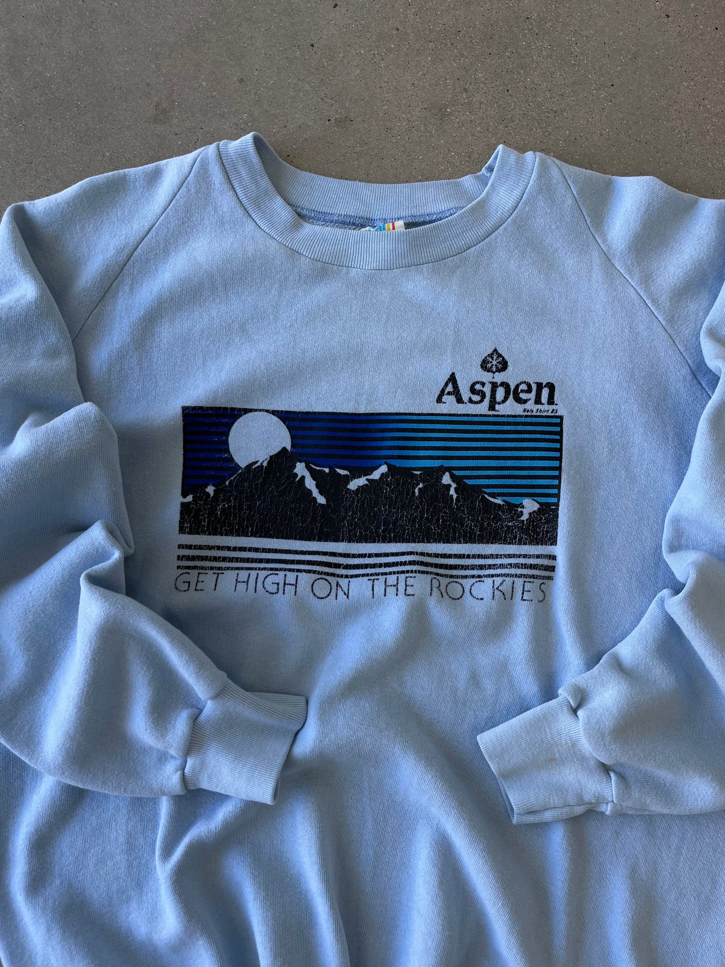 Vintage 1995 Aspeen "Get High on the Rockies" Sweatshirt - XL