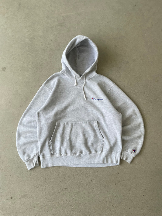 Vintage Mini Champion Spell Out Hoodie - L