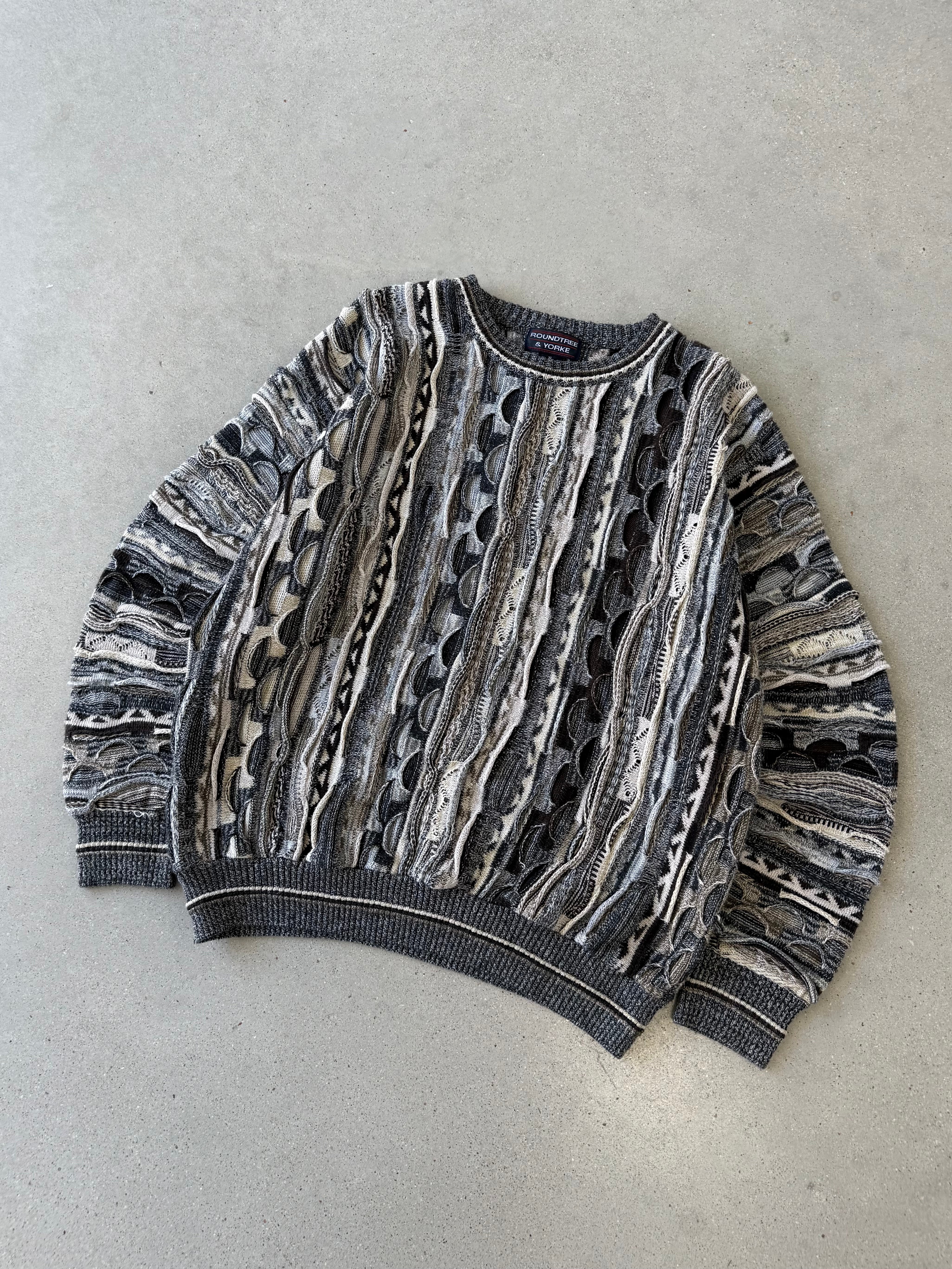 Vintage Roundtree & Yorke 3D Wired Sweater - XL