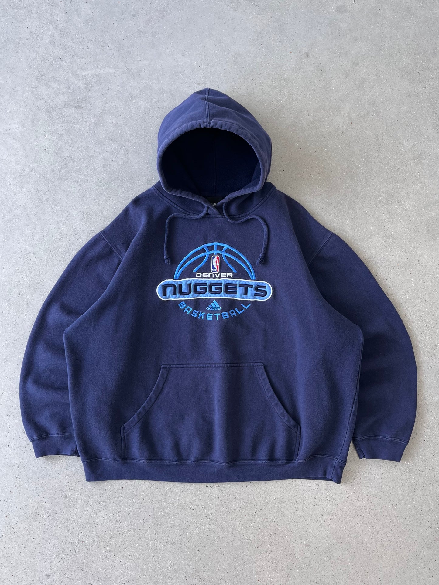 Vintage Adidas Denver Nuggets Hoodie - XL