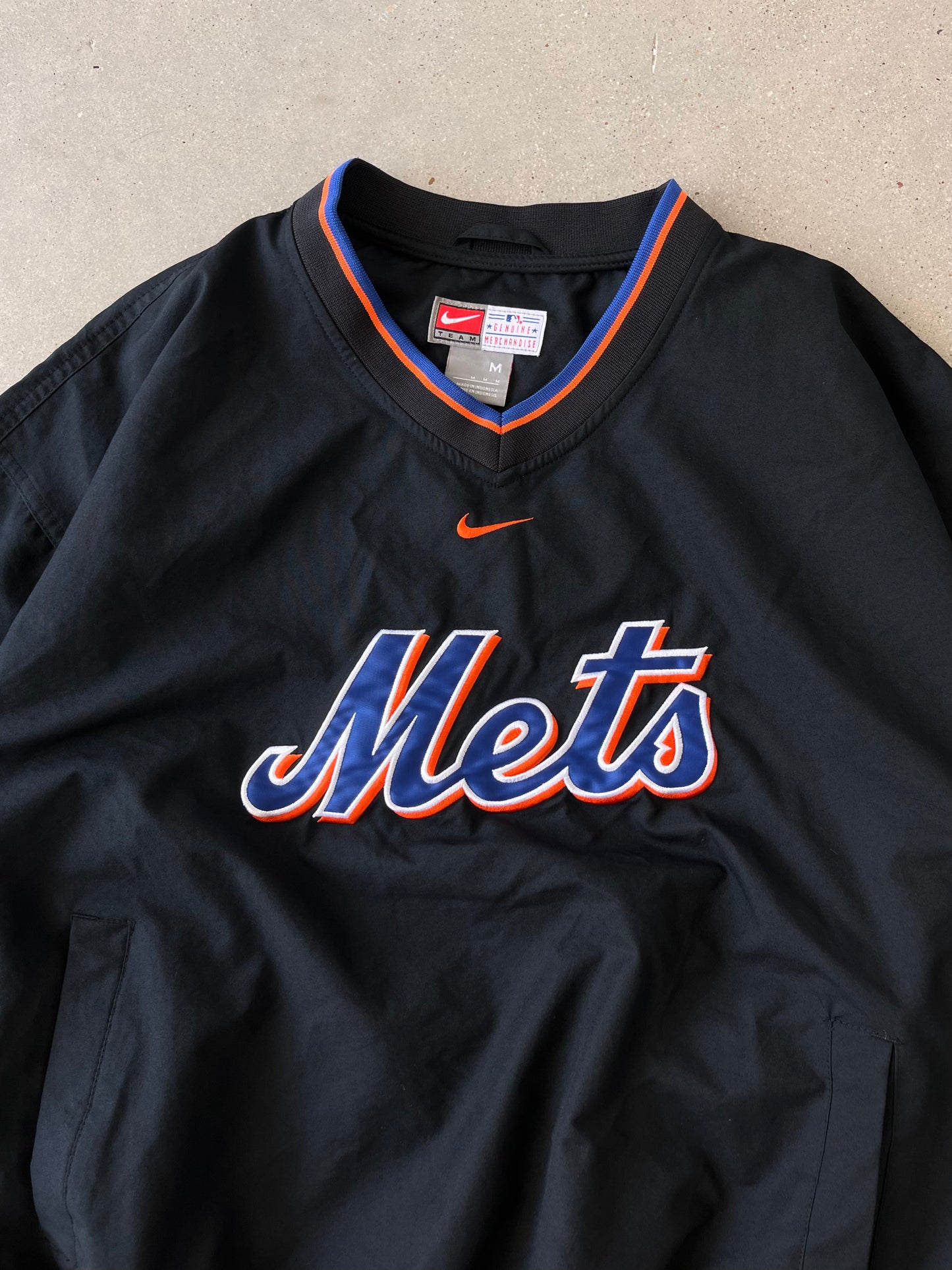 Vintage Nike Mets Center Swoosh Pullover - M