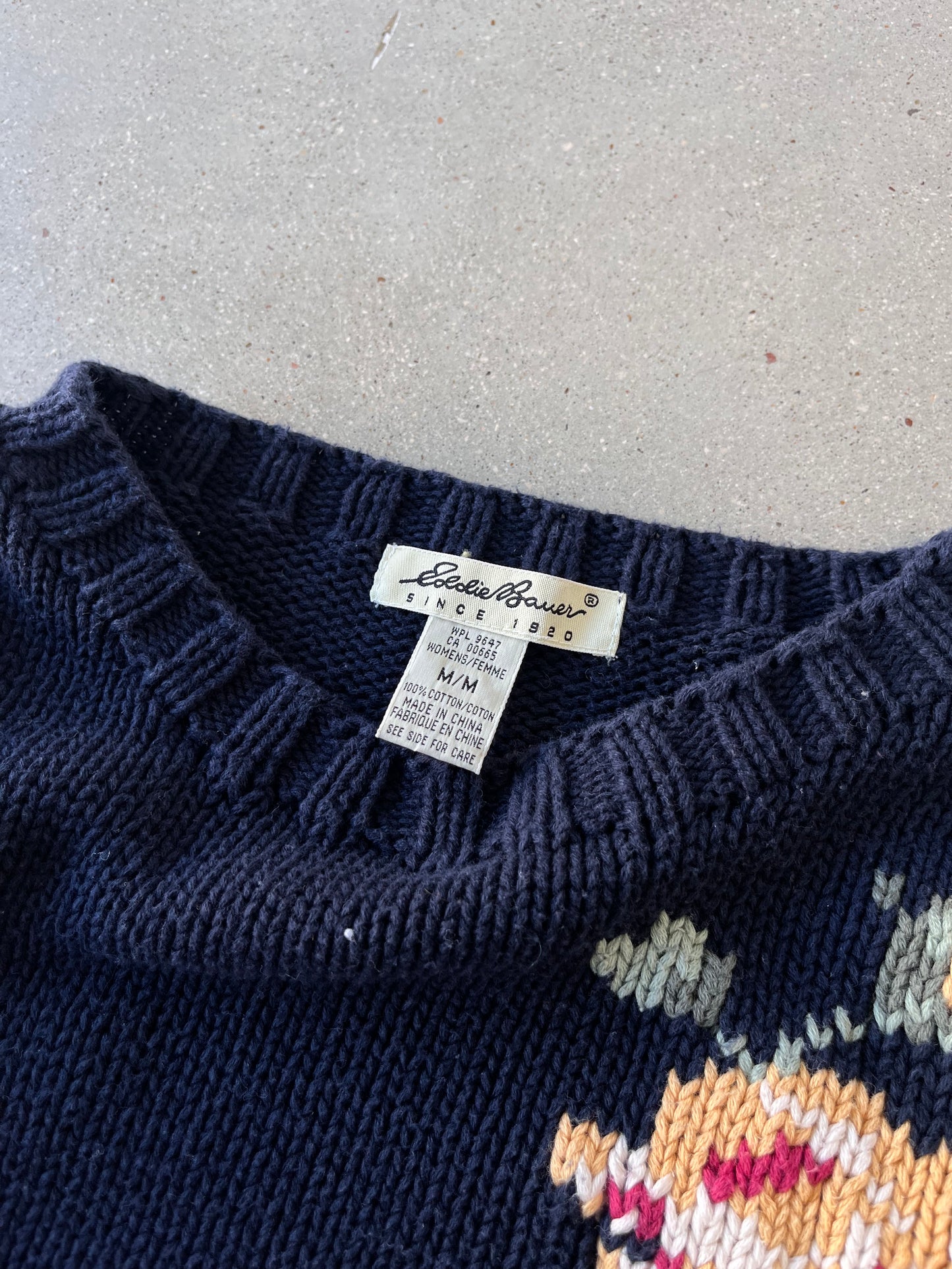 Vintage Eddie Bauer Floral Sweater - S