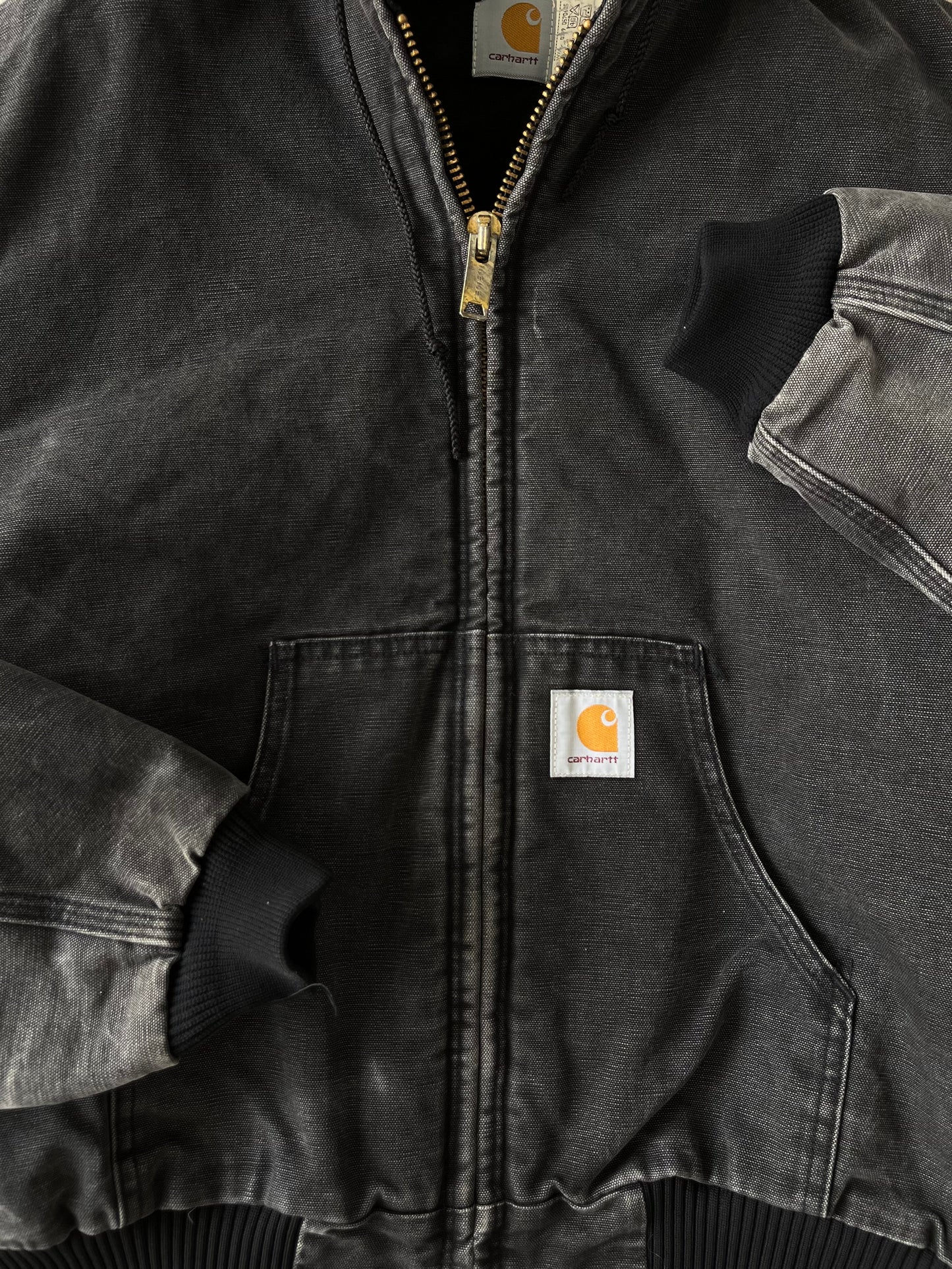 Vintage Carhartt Faded Black Active Jacket - XL