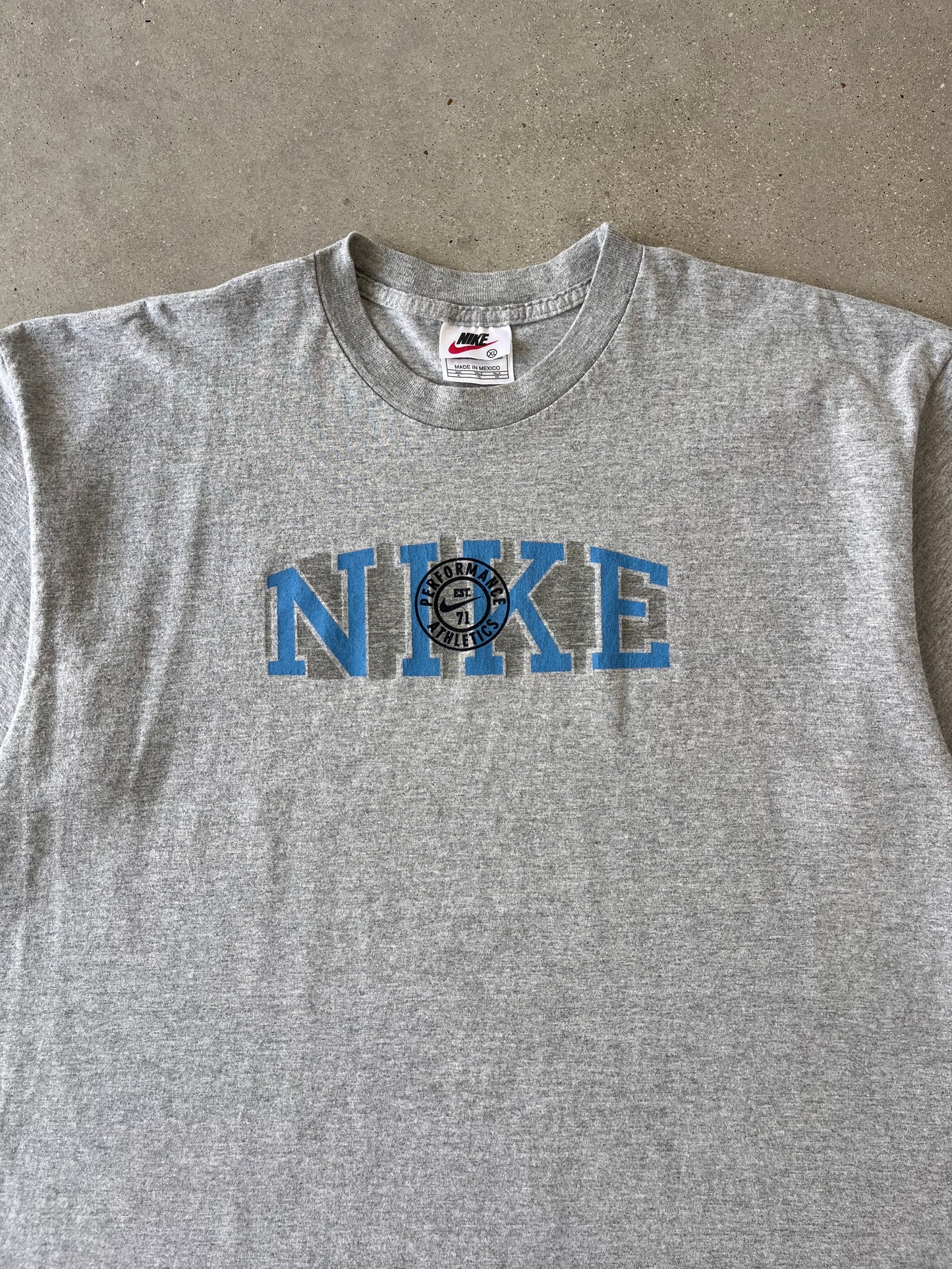 Vintage 90s Nike Spell-out Athletics Tee - XL