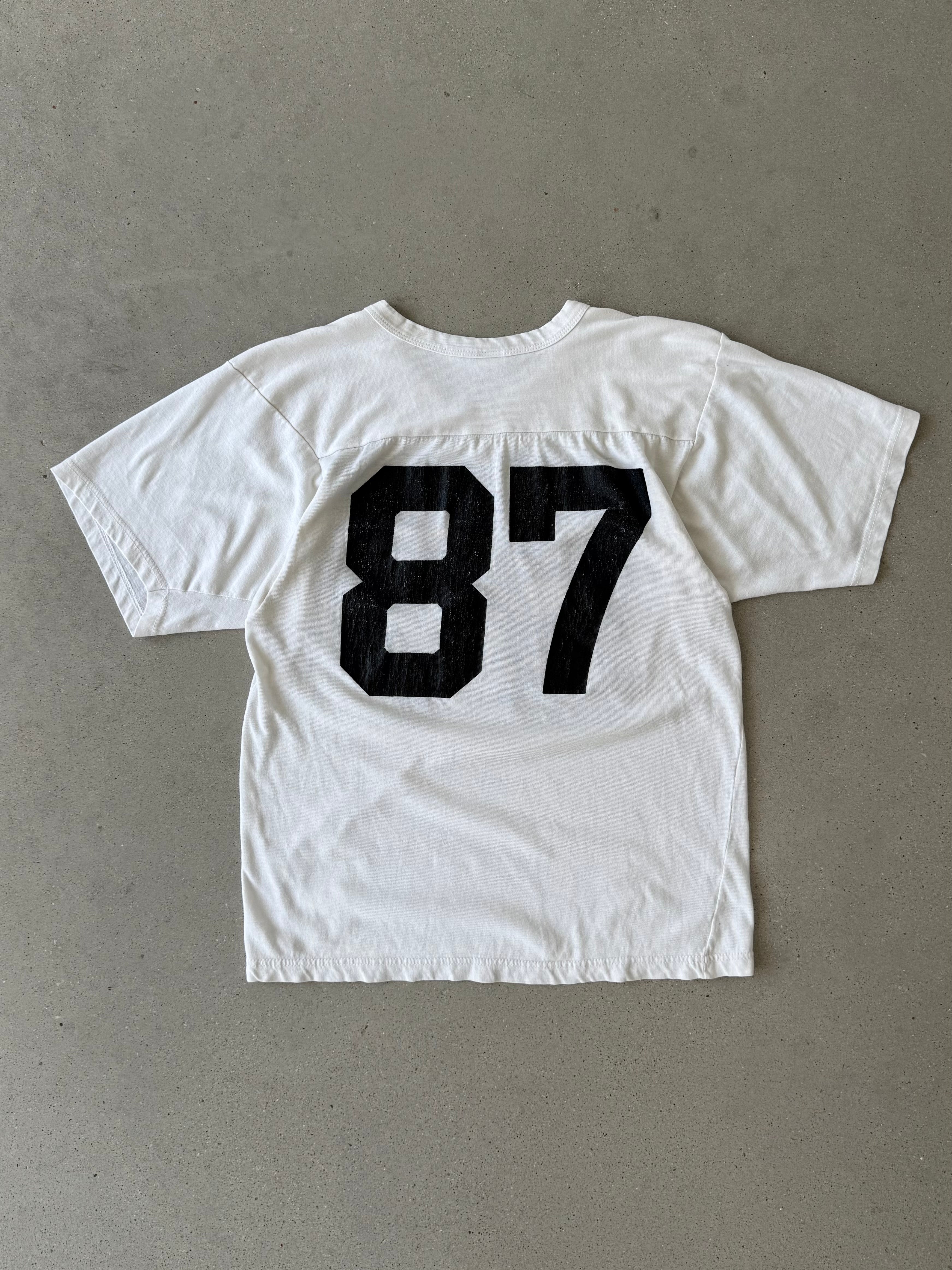 Vintage 1980s Bowdoin #87 Champion Football Jersey Shirt - M