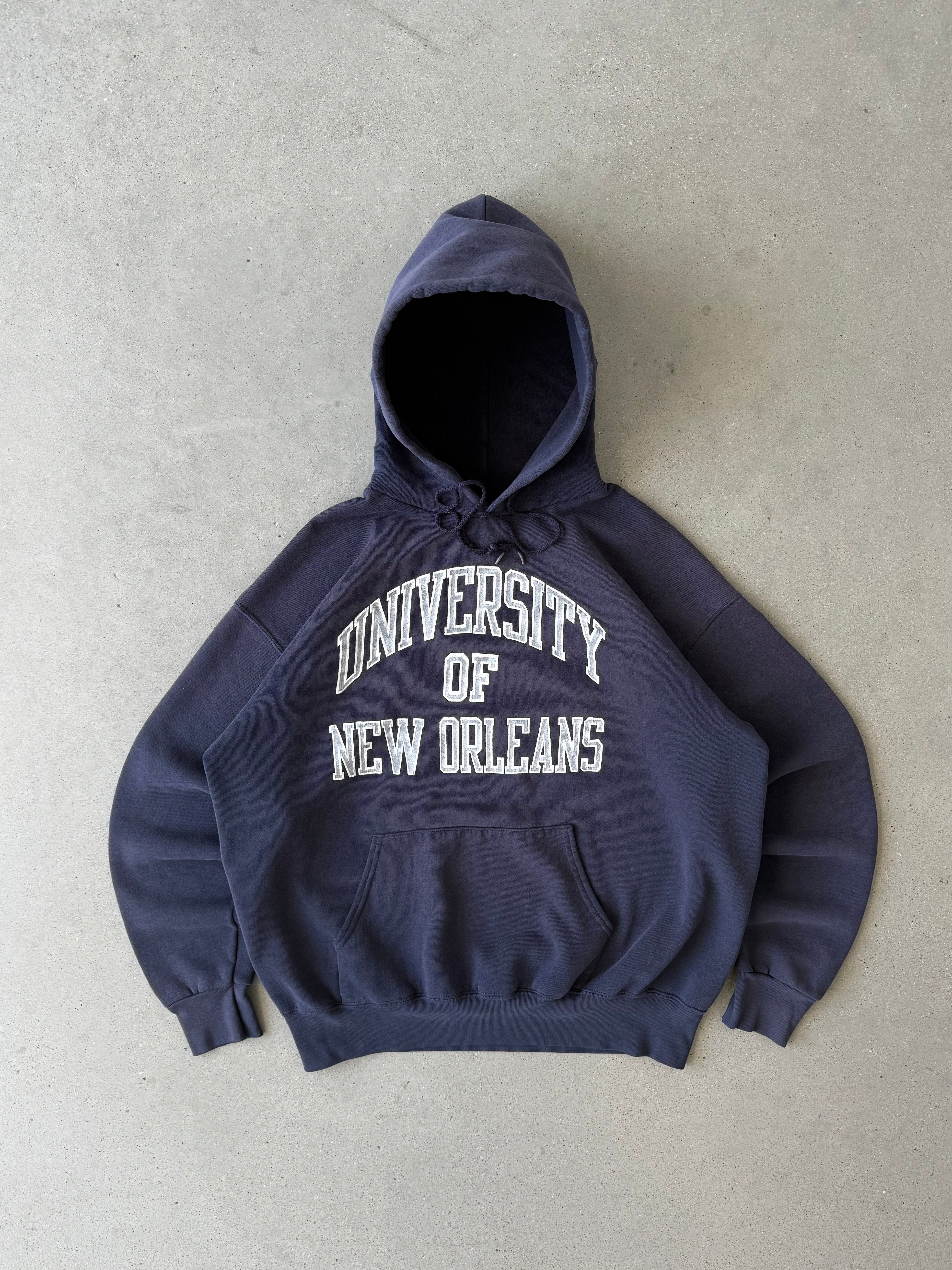 Vintage 90s University of New Orleans Hoodie - L
