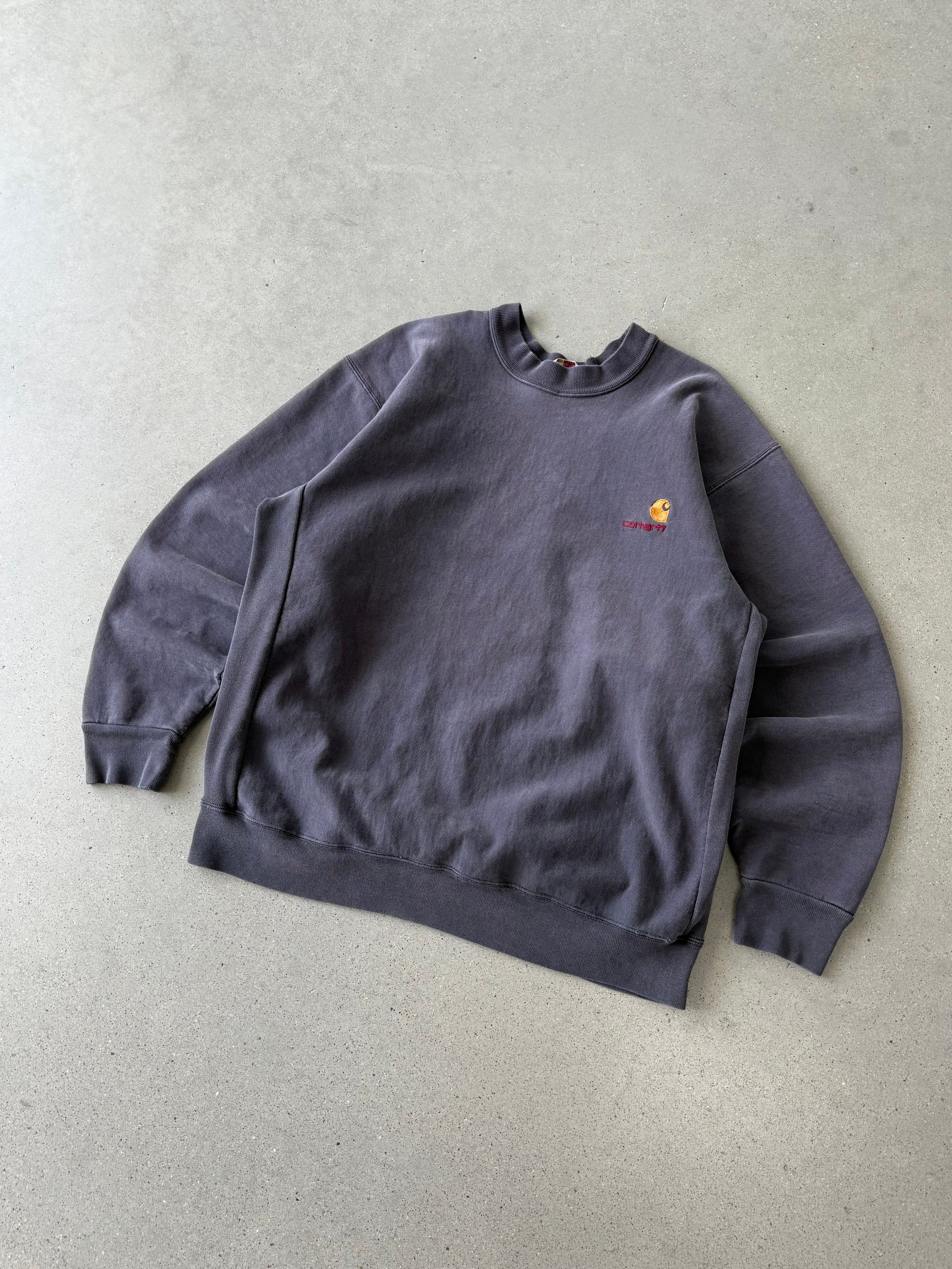 Vintage Carhartt Rugged Wear Purple Crewneck - XL